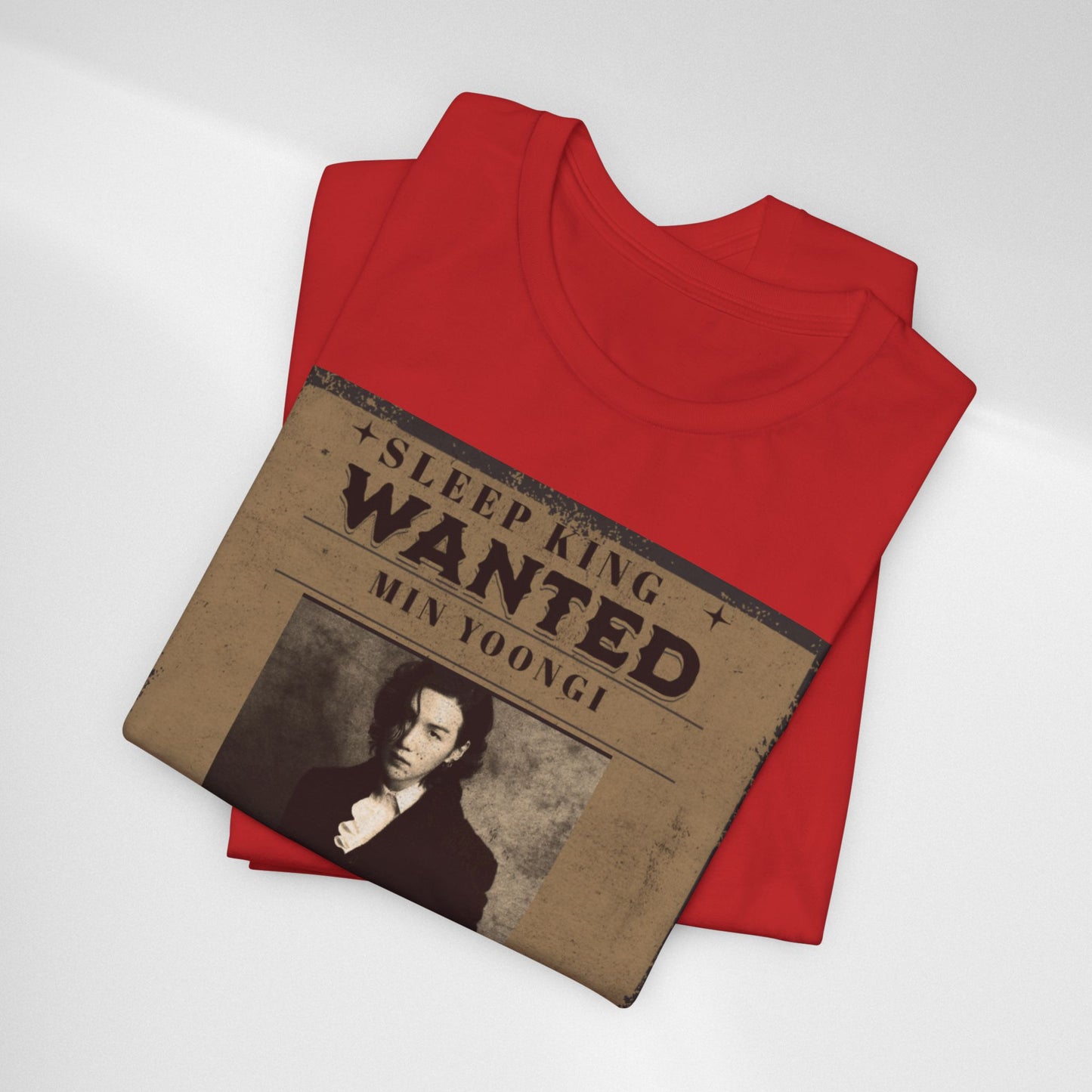 Sleep King Wanted Tee — Vintage 'Min Yoongi' Poster Shirt
