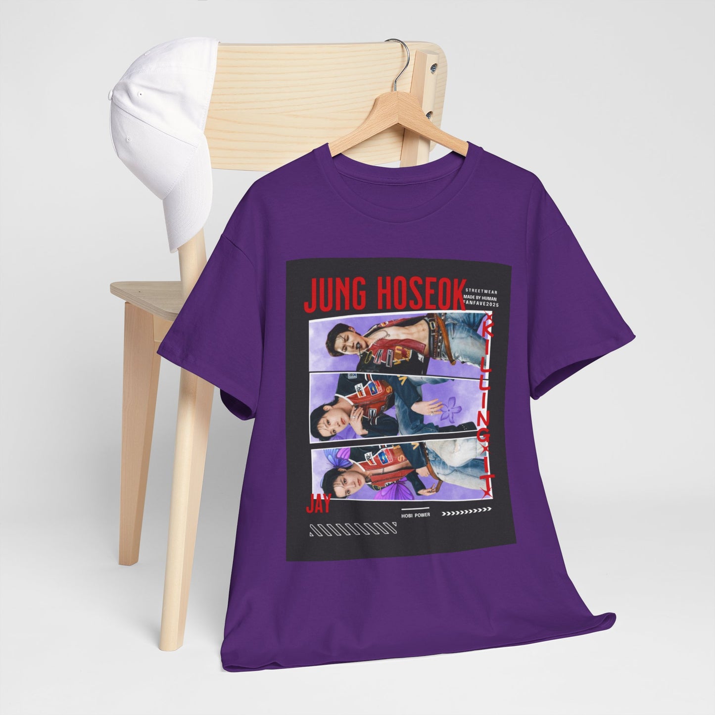 Jung Hoseok Photo Collage Tee — Retro K-Pop Fan Shirt