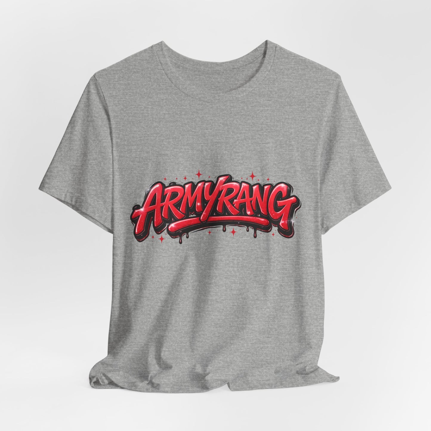 BTS T-Shirt — 'ARMYRANG' Red Graffiti Logo Tee