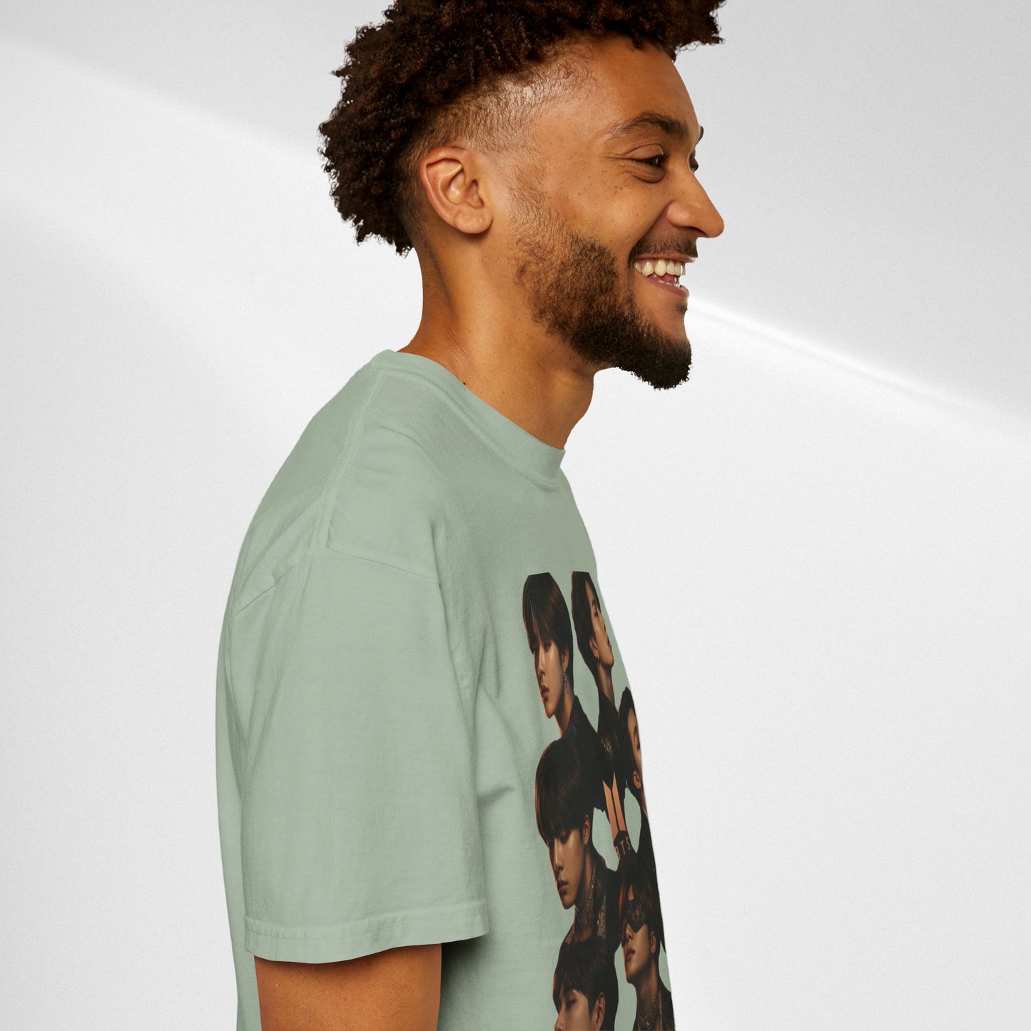 BTS Portrait Collage T-Shirt — Dark Mood Graphic Tee