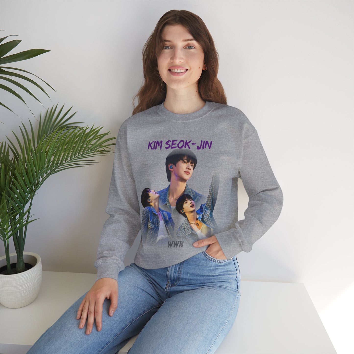 JIN Photo Collage Crewneck Sweatshirt