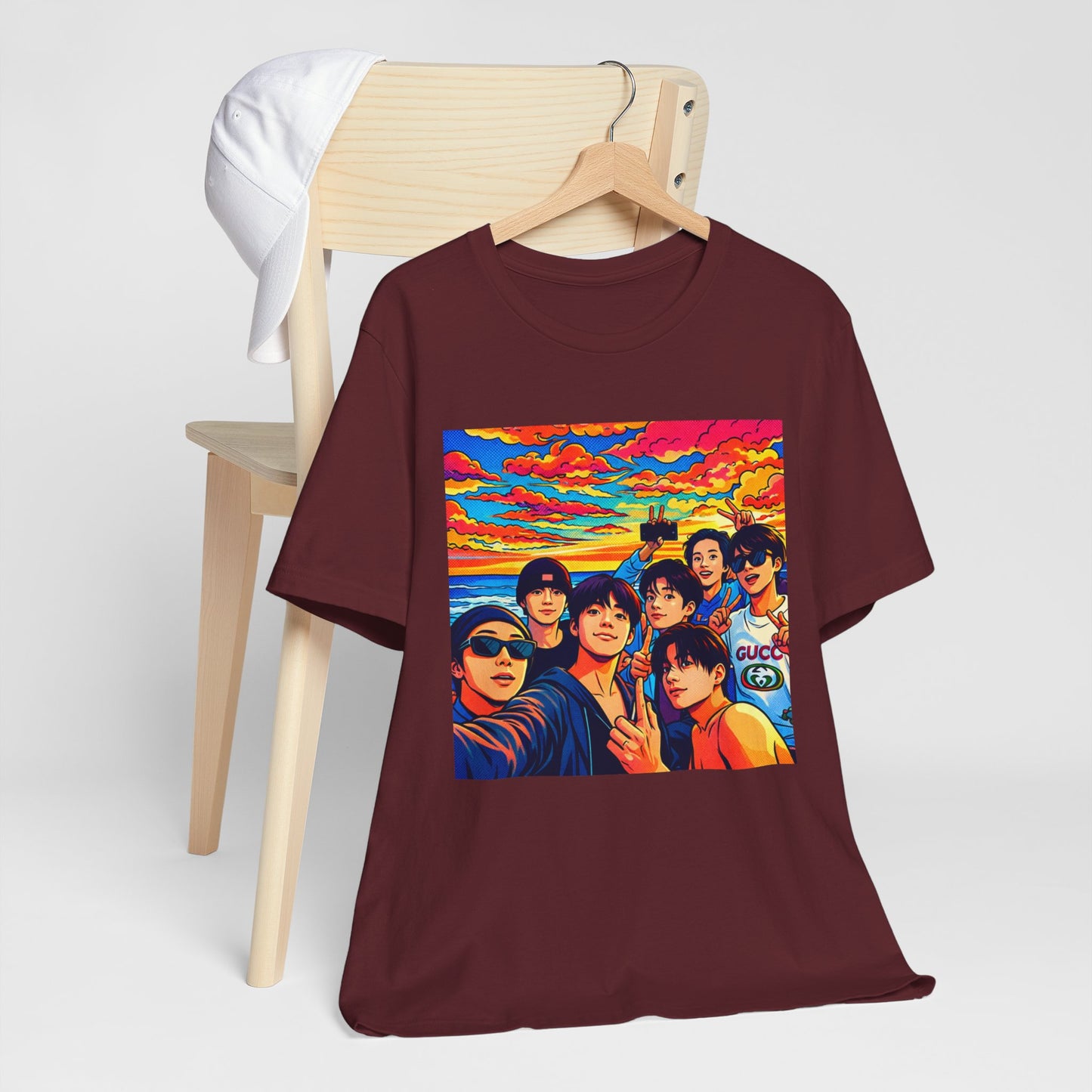 BTS Vibrant Sunset Group Portrait Tee