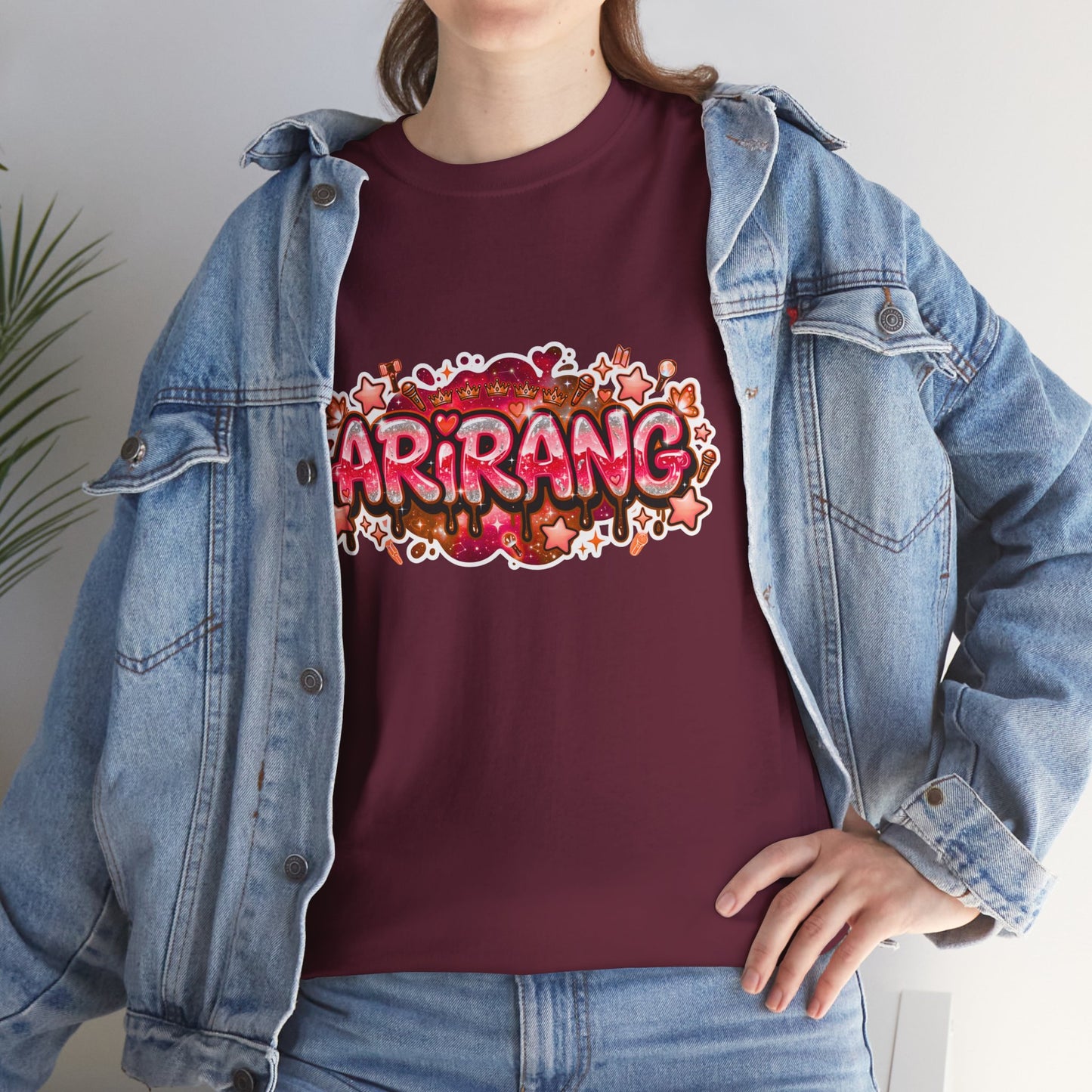 BTS Arirang Floral Graphic Tee - Korean Music Tribute Shirt