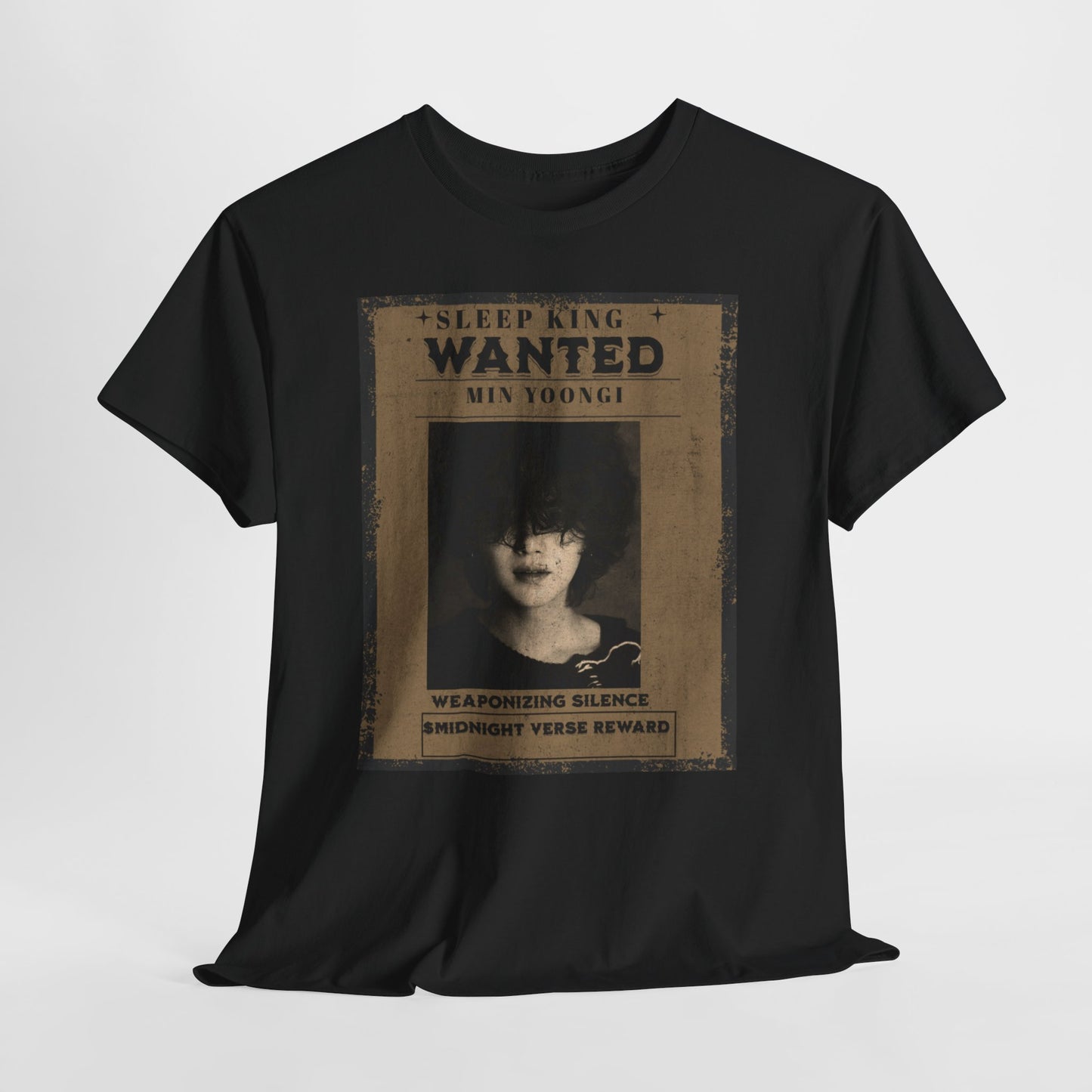 Suga Vintage “Sleeping Wanted” Retro Poster T-Shirt