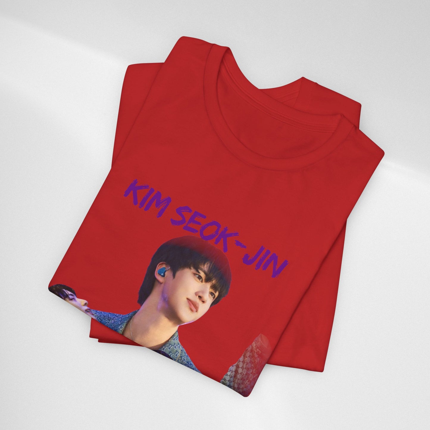 K-Pop Idol Photo Tee — 'Kim Seok-Jin' Graphic T-Shirt
