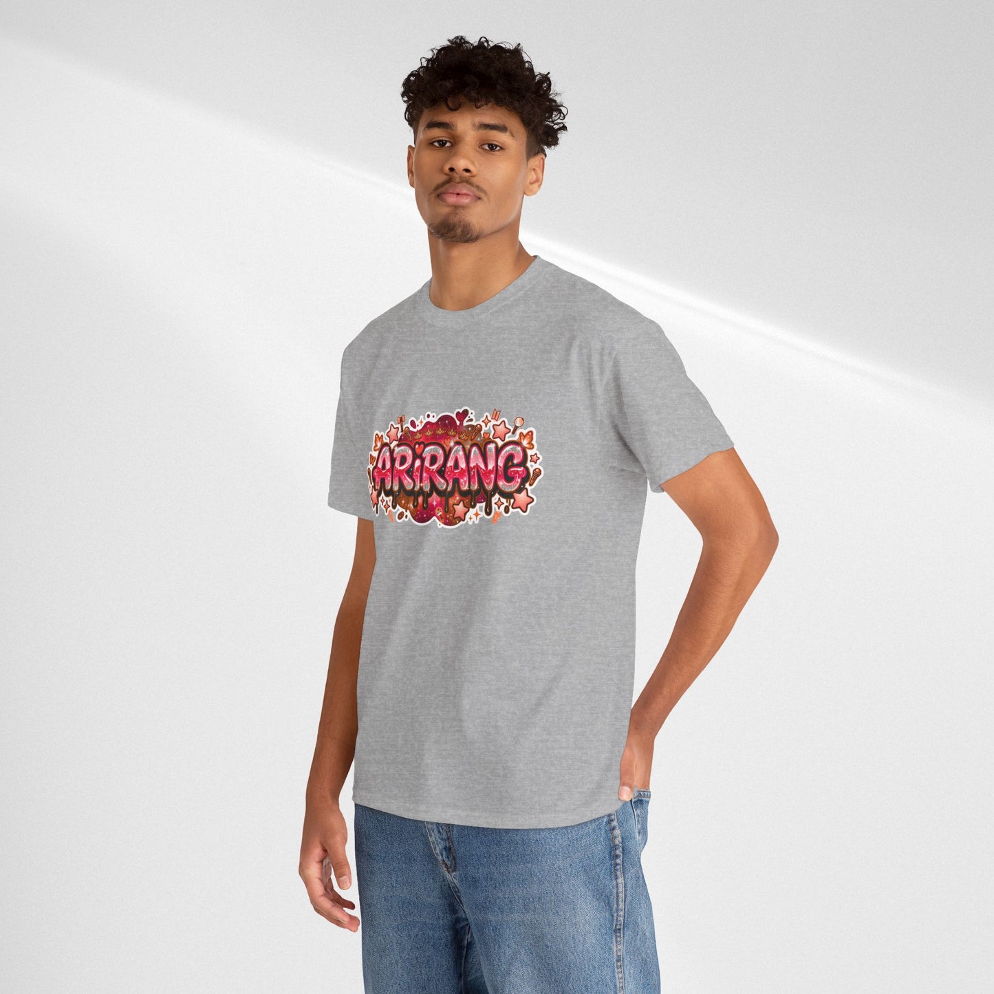 BTS Arirang Floral Graphic Tee - Korean Music Tribute Shirt