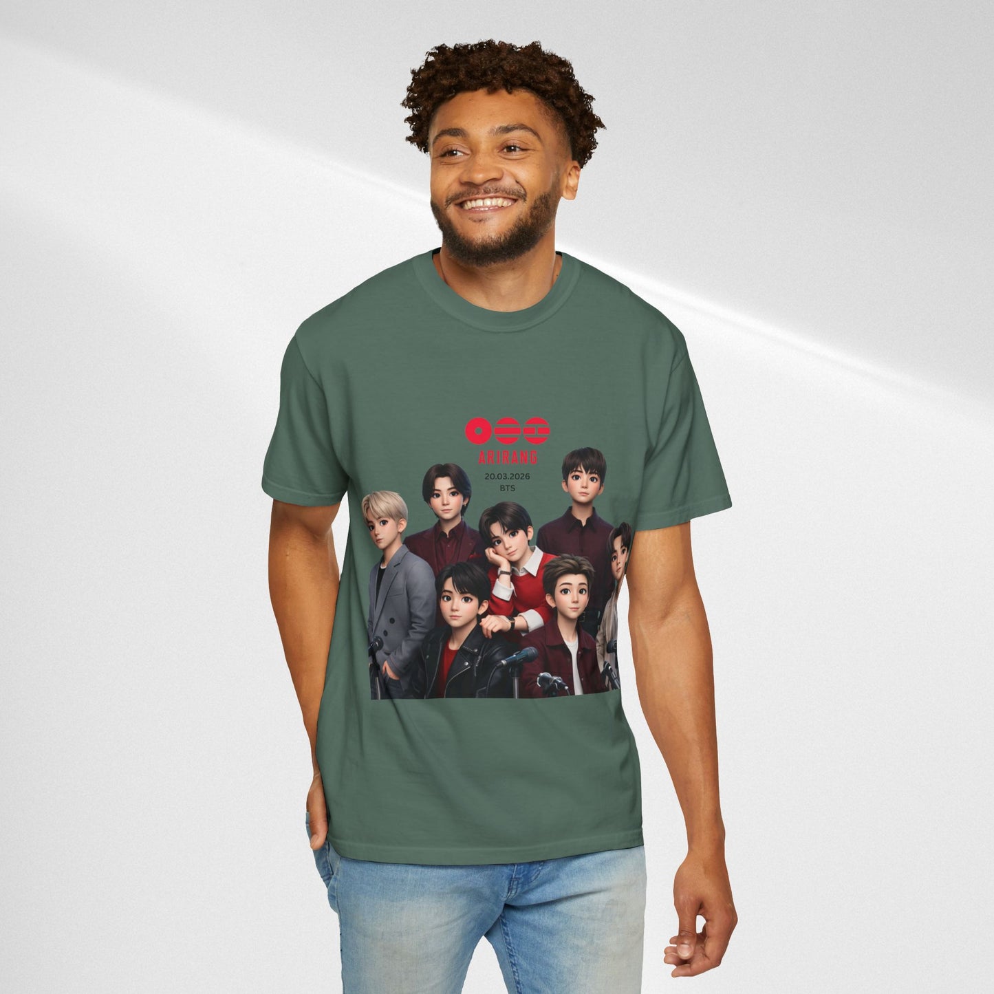 BTS Band Photo T-Shirt — Group Portrait Graphic Tee