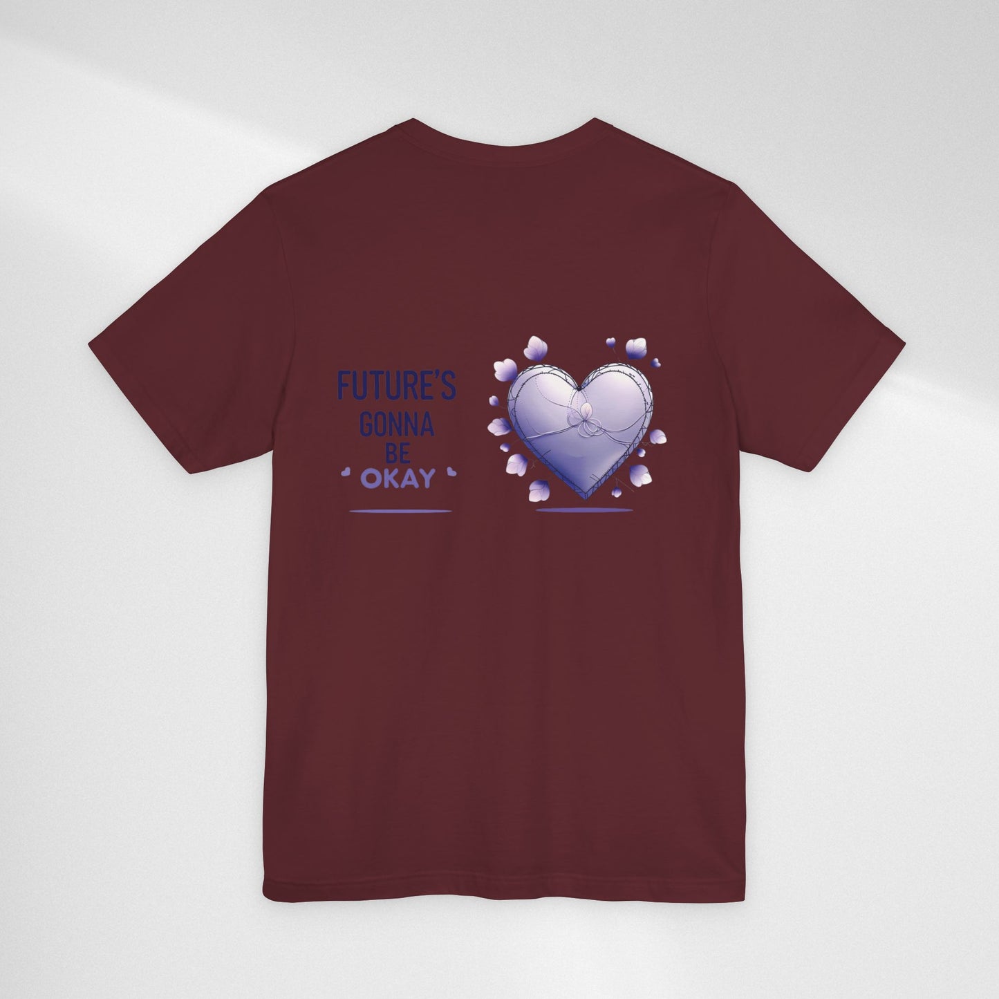 Future's Gonna Be Okay T-Shirt — Purple Heart Positive Graphic Tee