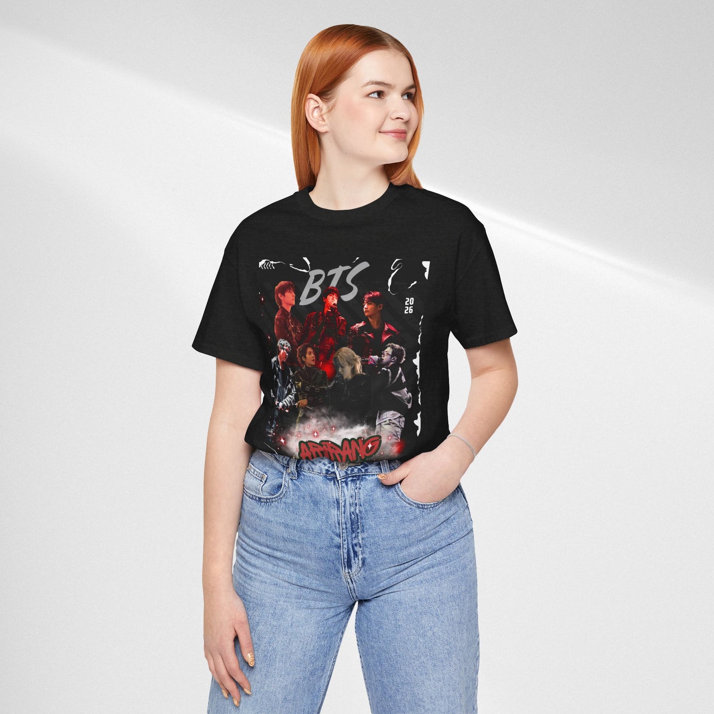 BTS ARIRANG Band Graphic Tee — 'BTS ARMY' Retro Concert Poster Shirt