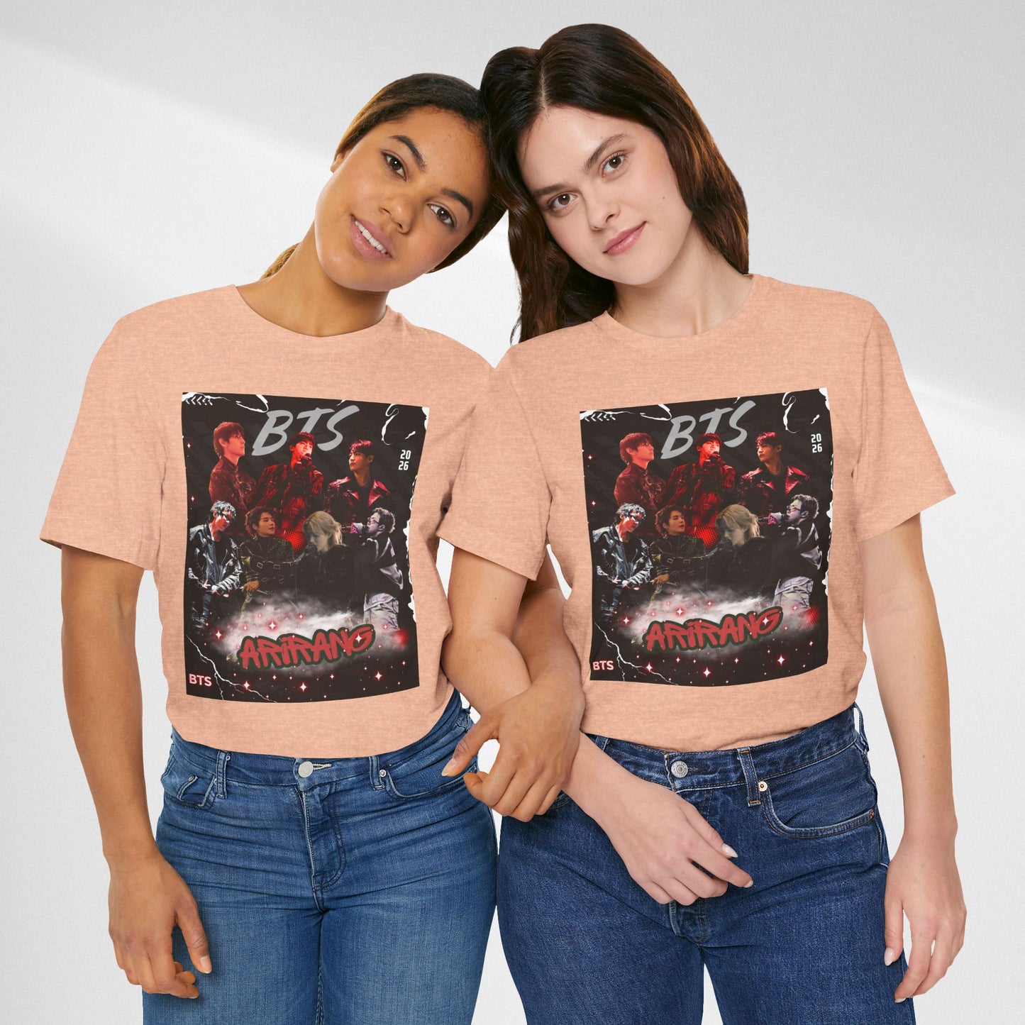 BTS ARIRANG Band Graphic Tee — 'BTS ARMY' Retro Concert Poster Shirt