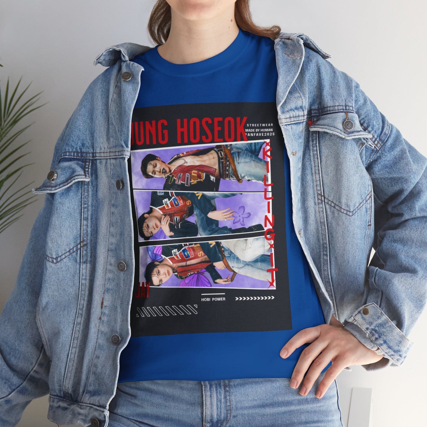 Jung Hoseok Photo Collage Tee — Retro K-Pop Fan Shirt