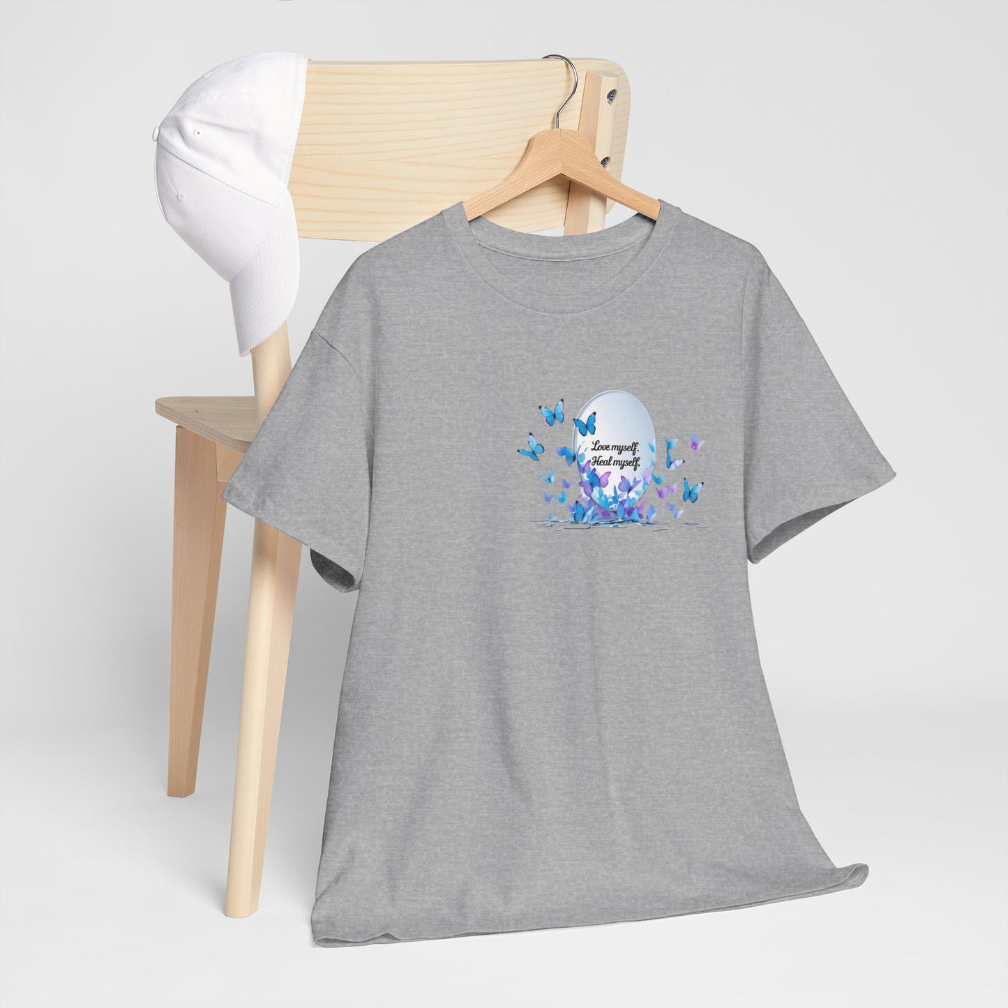 Butterfly Moon T-Shirt — "Strength Through Change" Inspirational Tee