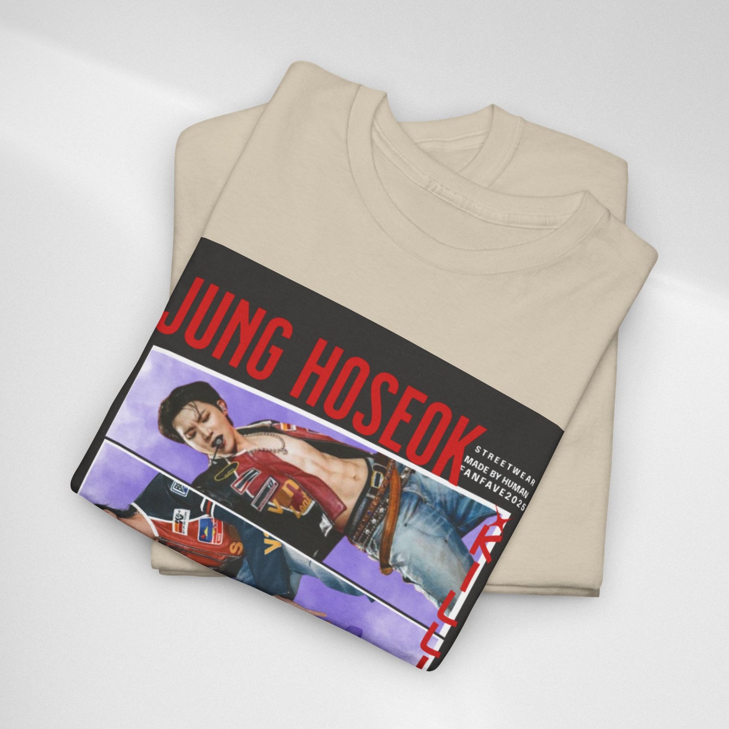 Jung Hoseok Photo Collage Tee — Retro K-Pop Fan Shirt