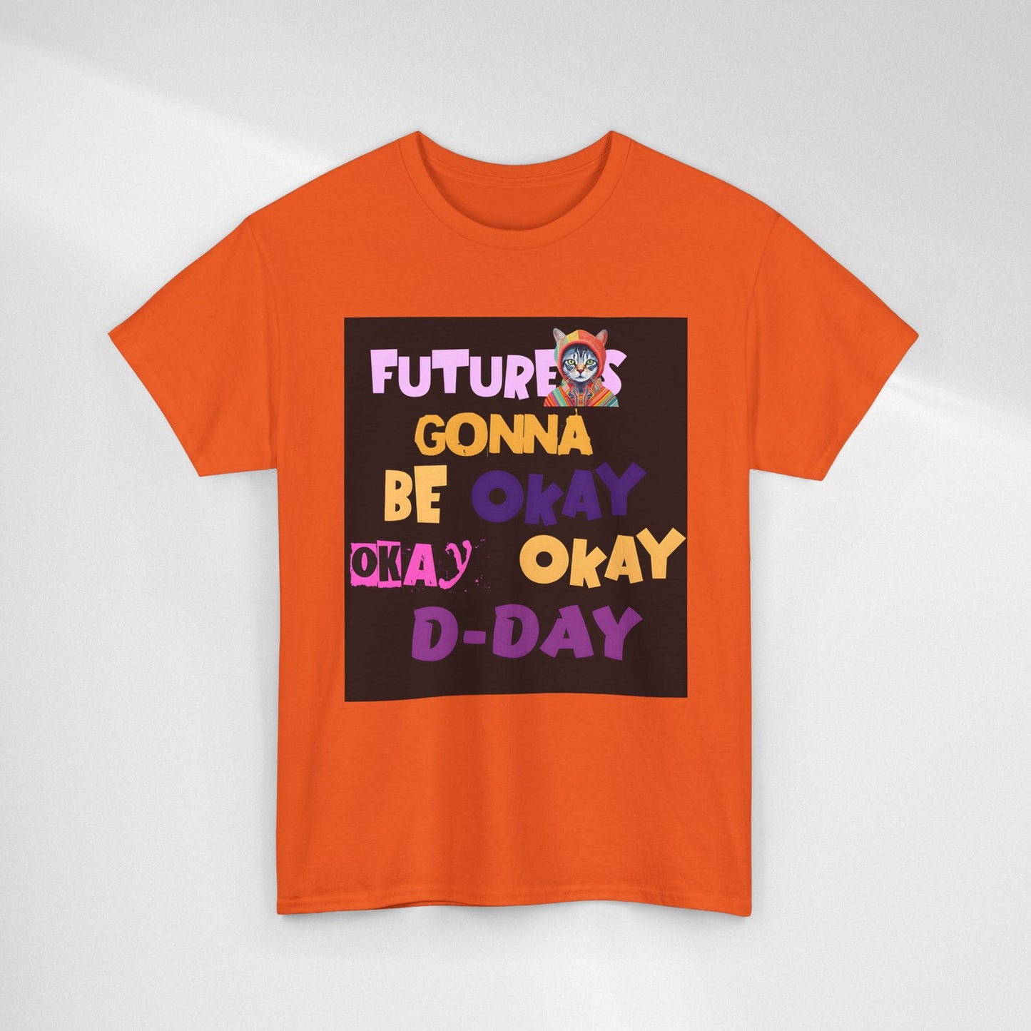 Future's Gonna Be Okay D-Day T-Shirt — Positive Retro Graphic Tee