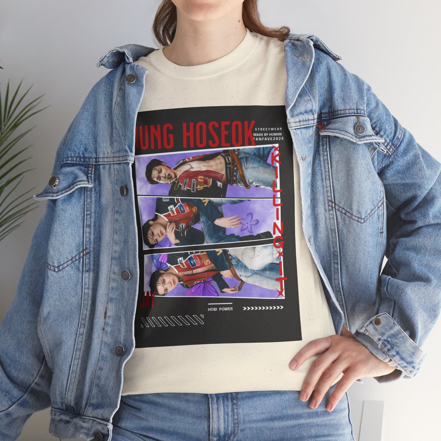 Jung Hoseok Photo Collage Tee — Retro K-Pop Fan Shirt