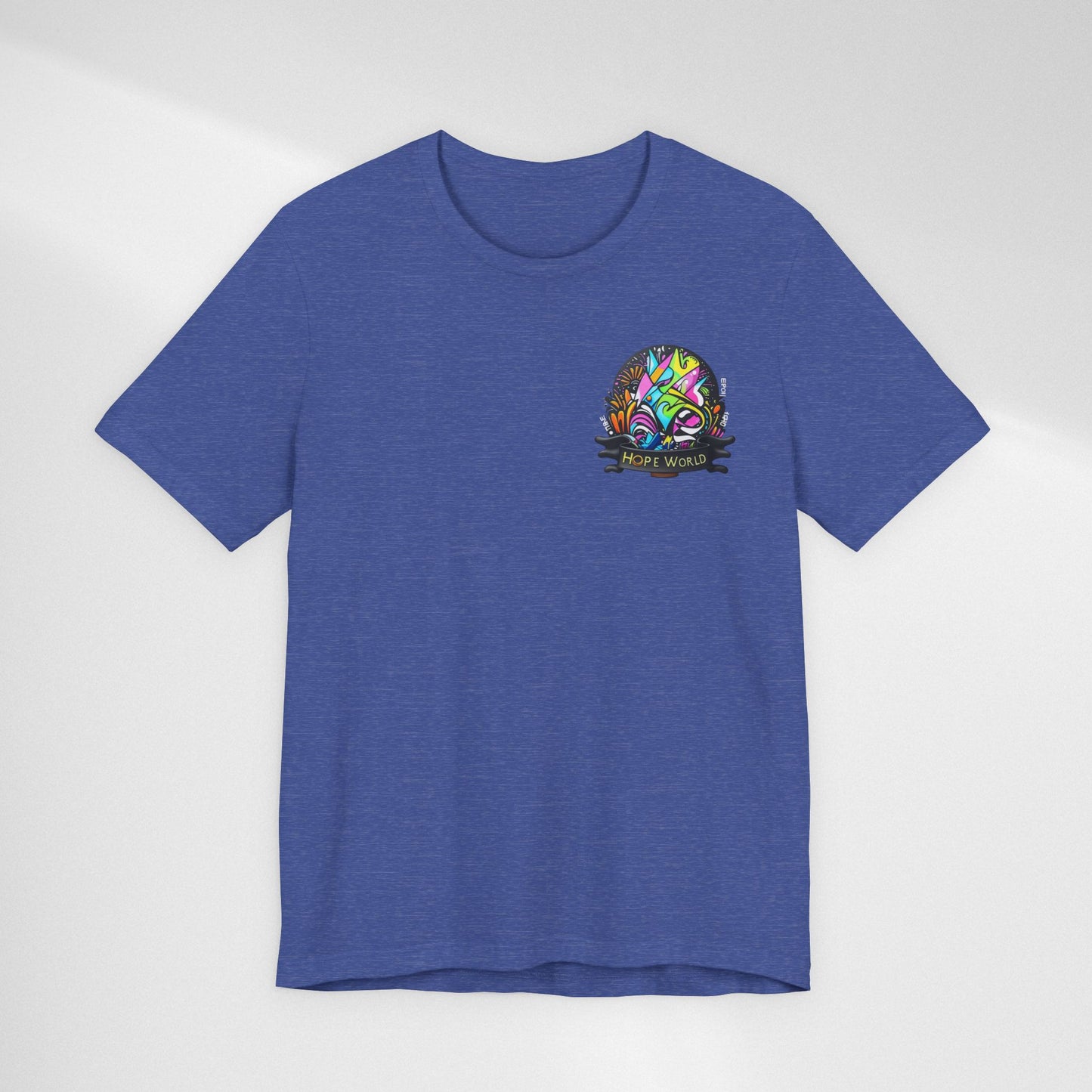 Hope World Graphic Tee — Colorful Graffiti BTS-Inspired Shirt