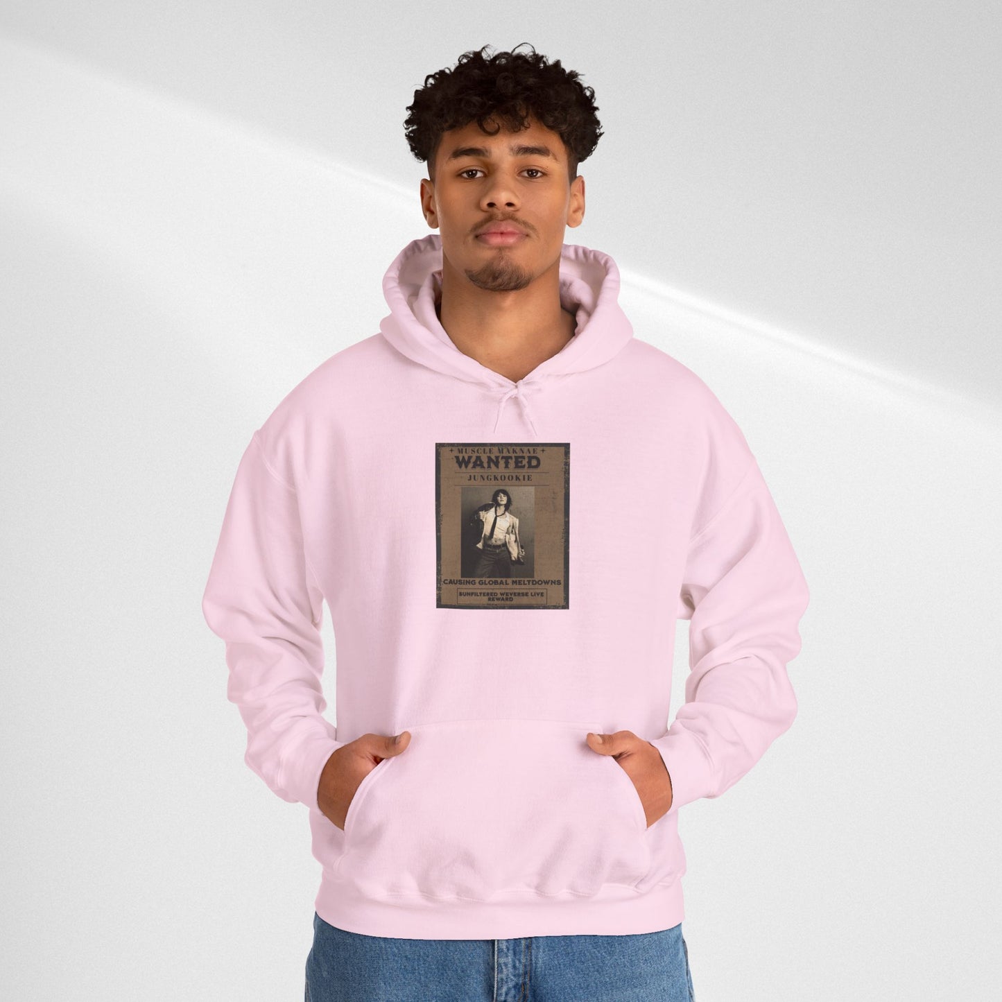 Hoodie — Vintage JK 'WANTED' Poster Graphic Pullover