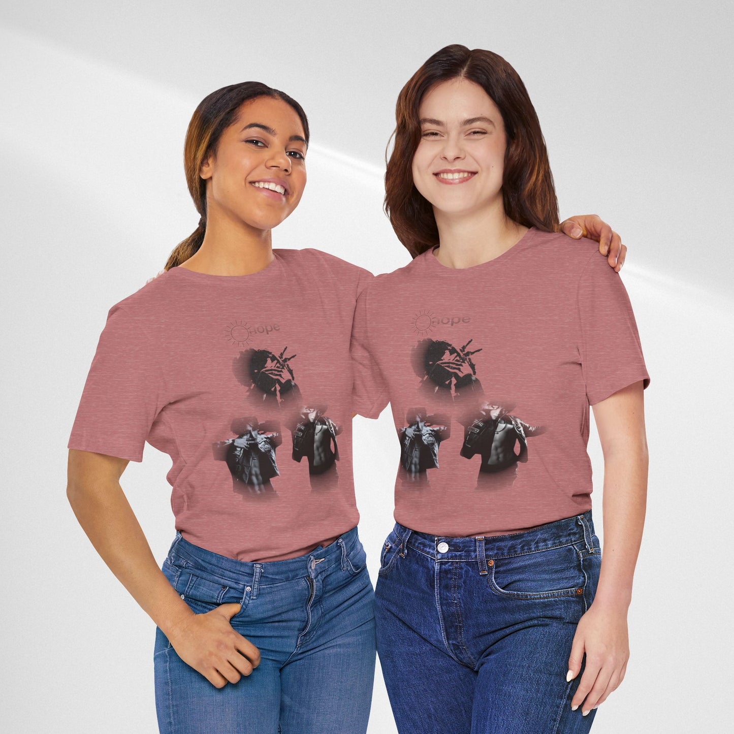 J hope Graphic Tee — Moody Monochrome Portraits