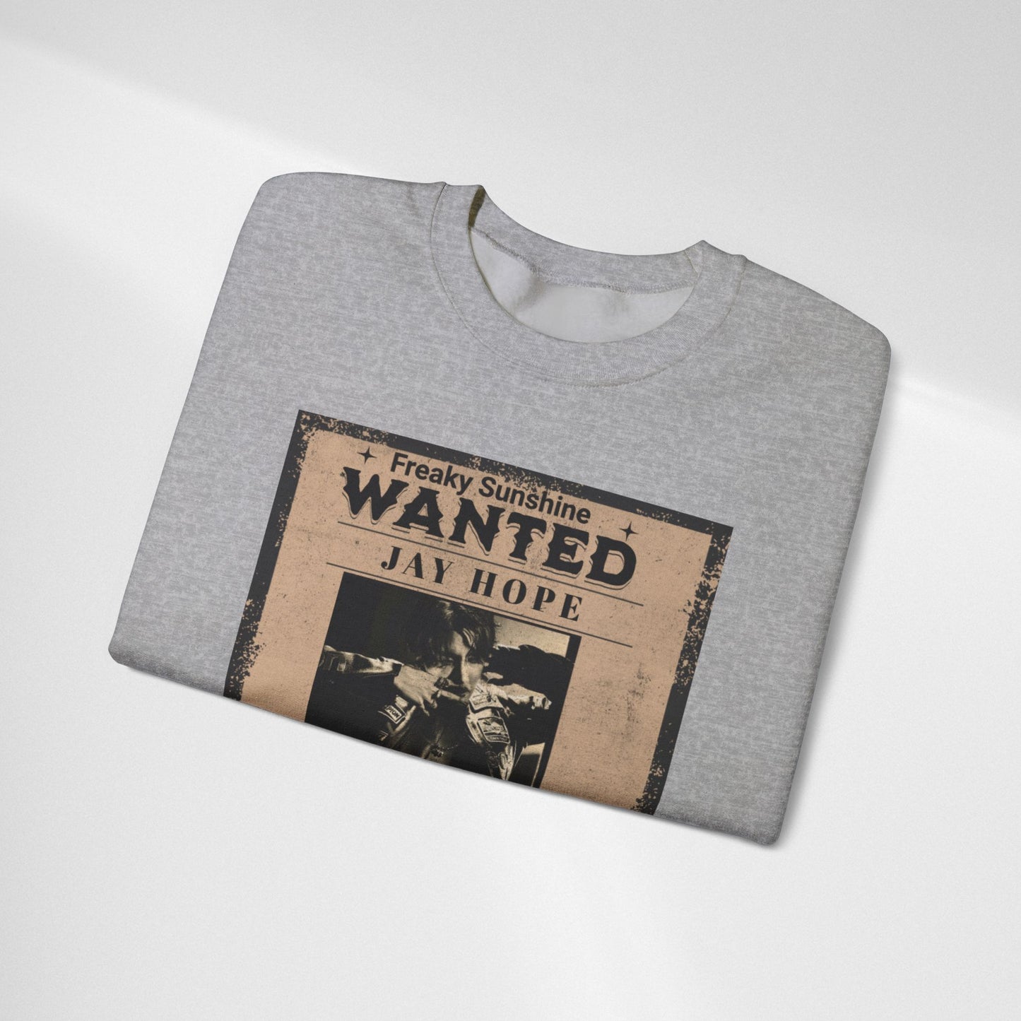 Wanted 'Jay Hope' Vintage Poster Sweatshirt – Retro Western Graphic Crewneck