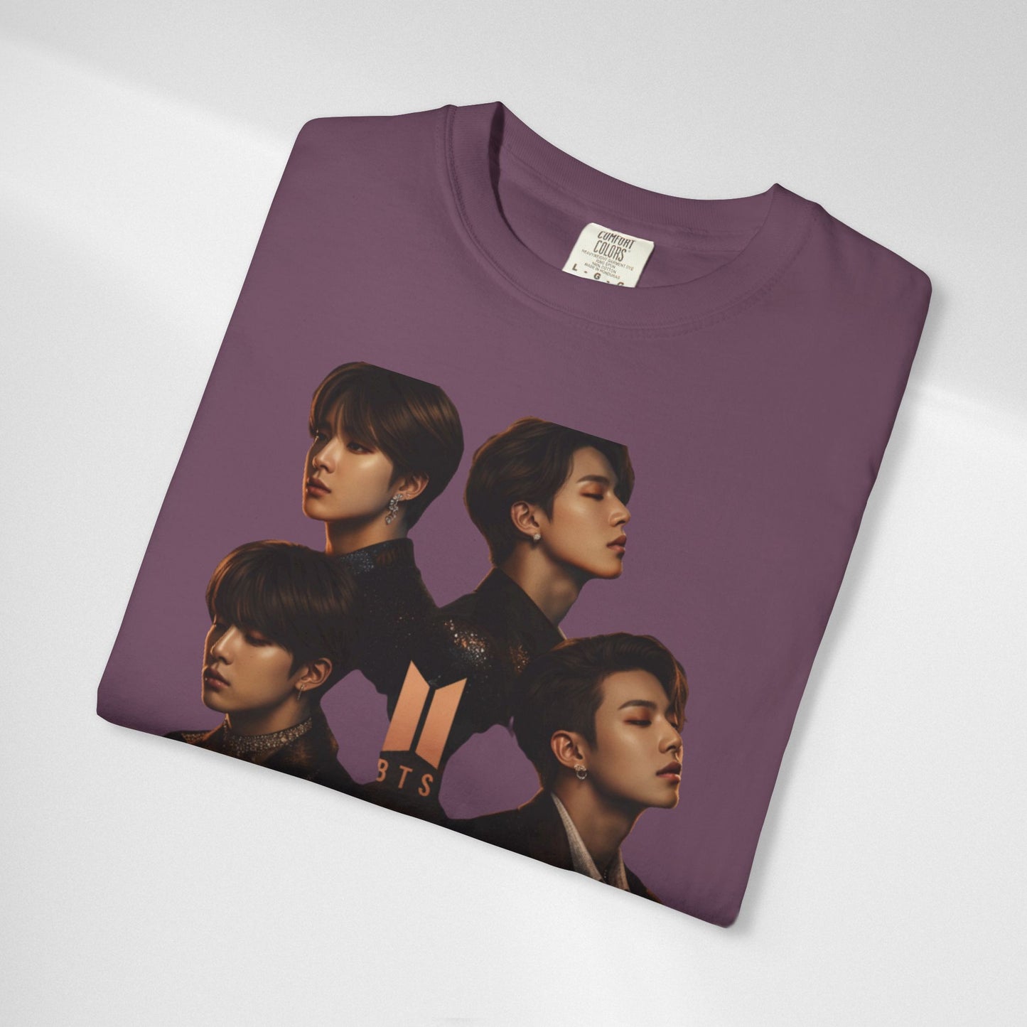 BTS Portrait Collage T-Shirt — Dark Mood Graphic Tee
