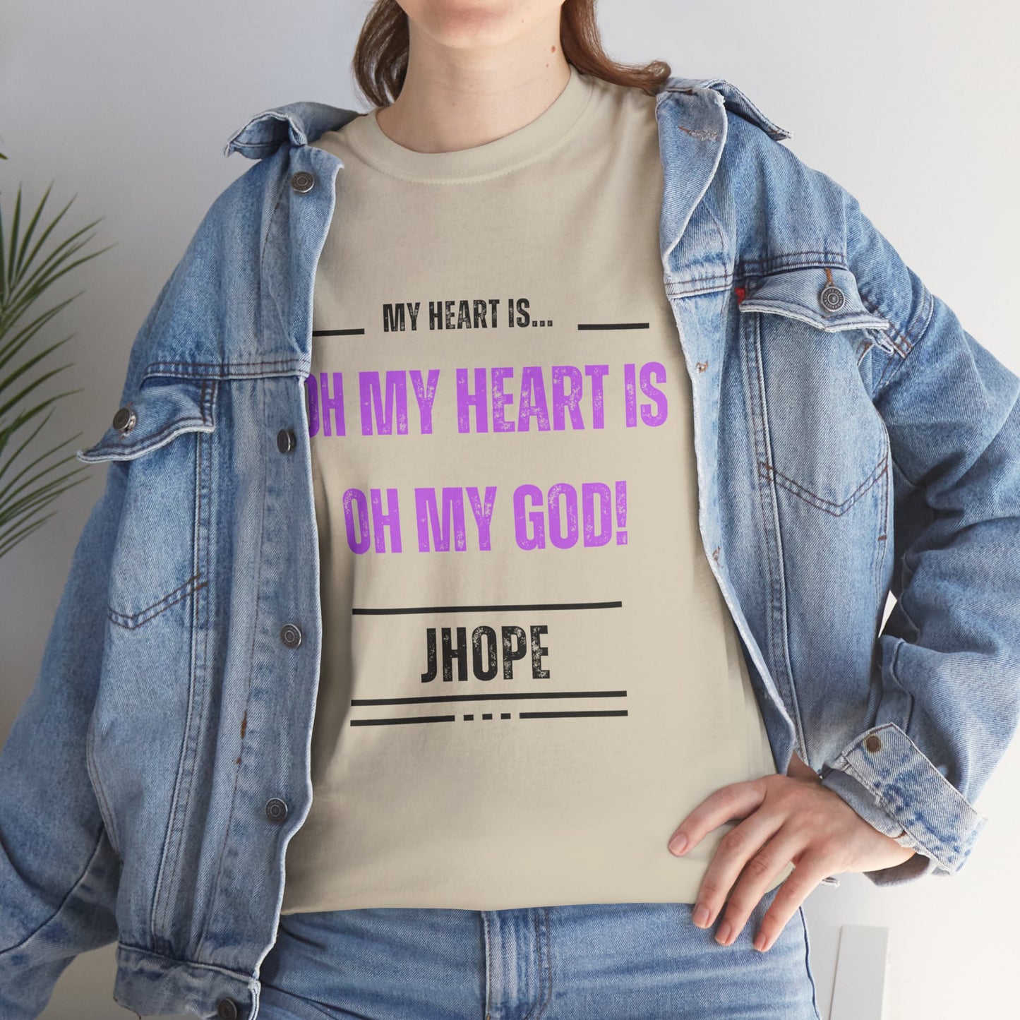 Graphic Tee — "Oh My Heart Is Oh My God!" J-Hope Fan Shirt