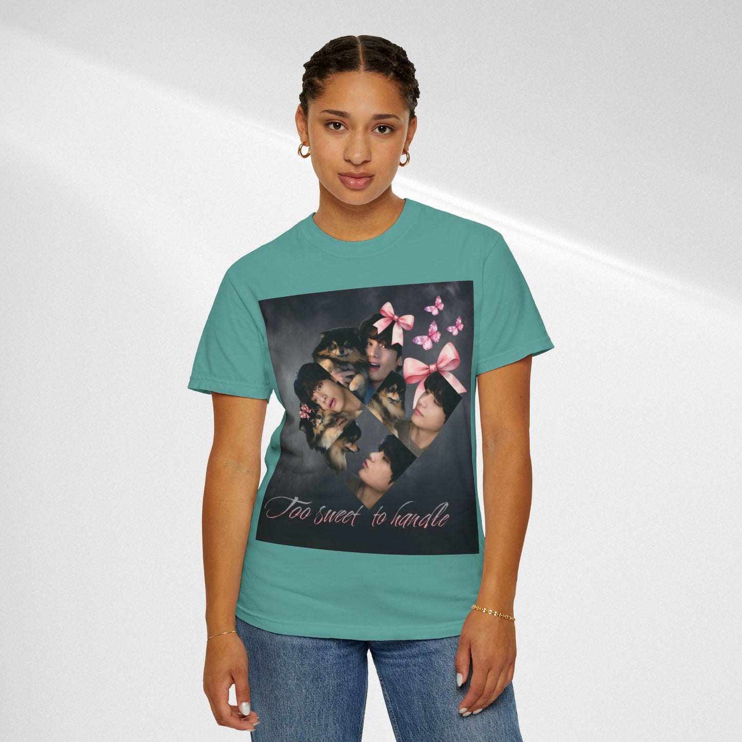 V Too Sweet to Handle T-Shirt — Cute Vintage Photo Collage Tee