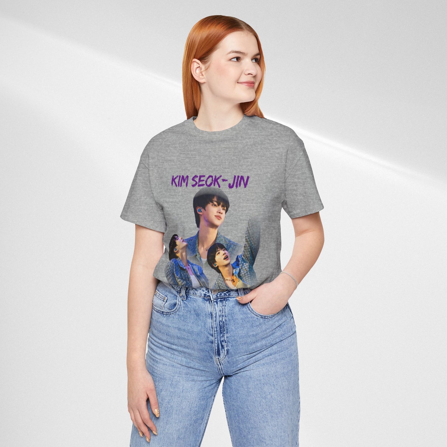 K-Pop Idol Photo Tee — 'Kim Seok-Jin' Graphic T-Shirt
