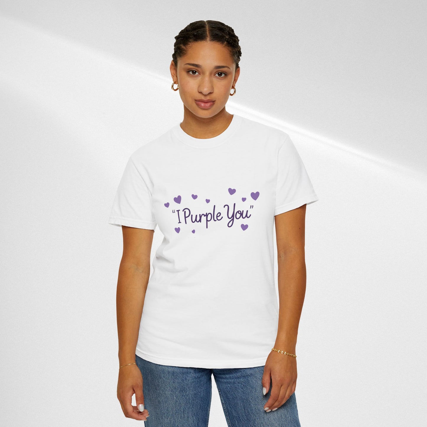 I Purple You T-Shirt — Cute Purple Hearts Valentine Tee