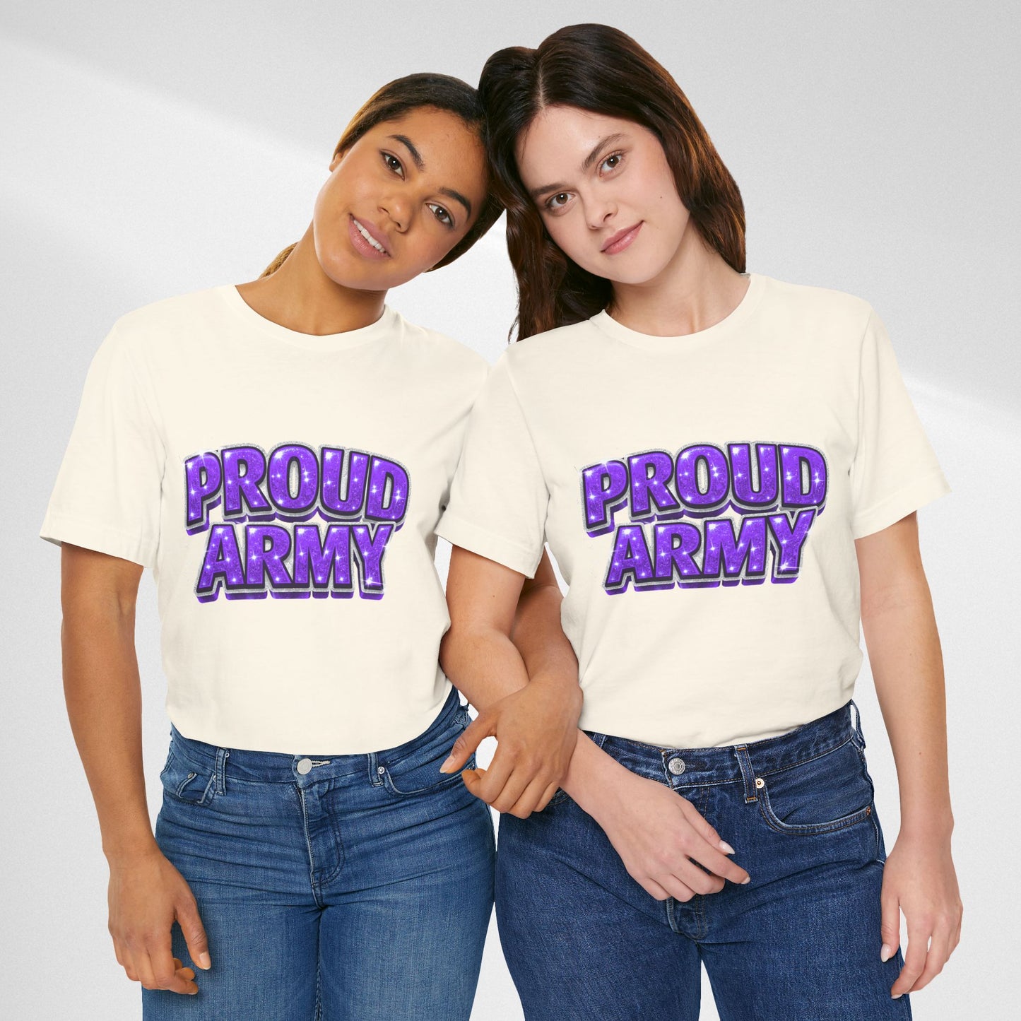 Proud Army T-Shirt — Bold Purple BTS Support Tee
