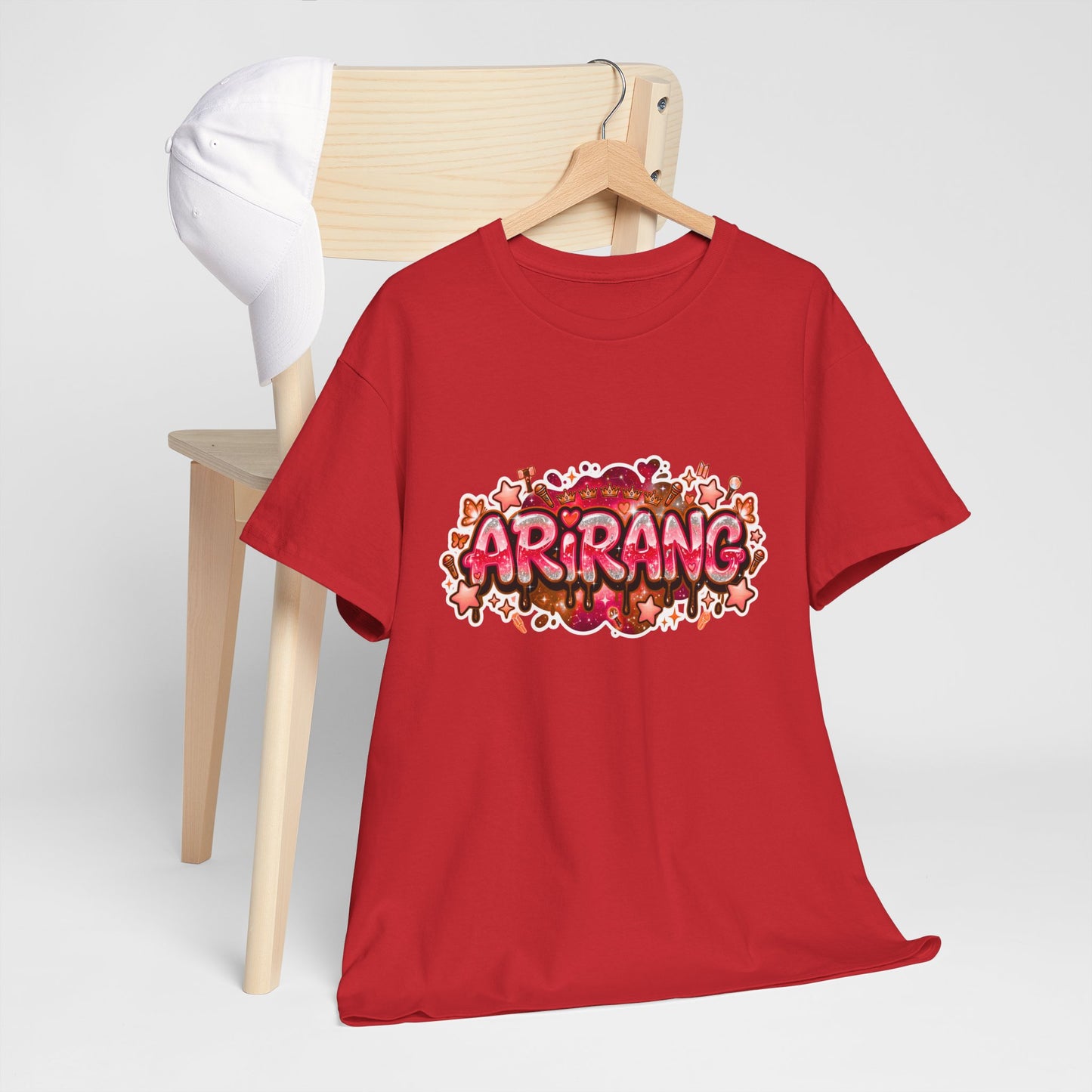 BTS Arirang Floral Graphic Tee - Korean Music Tribute Shirt