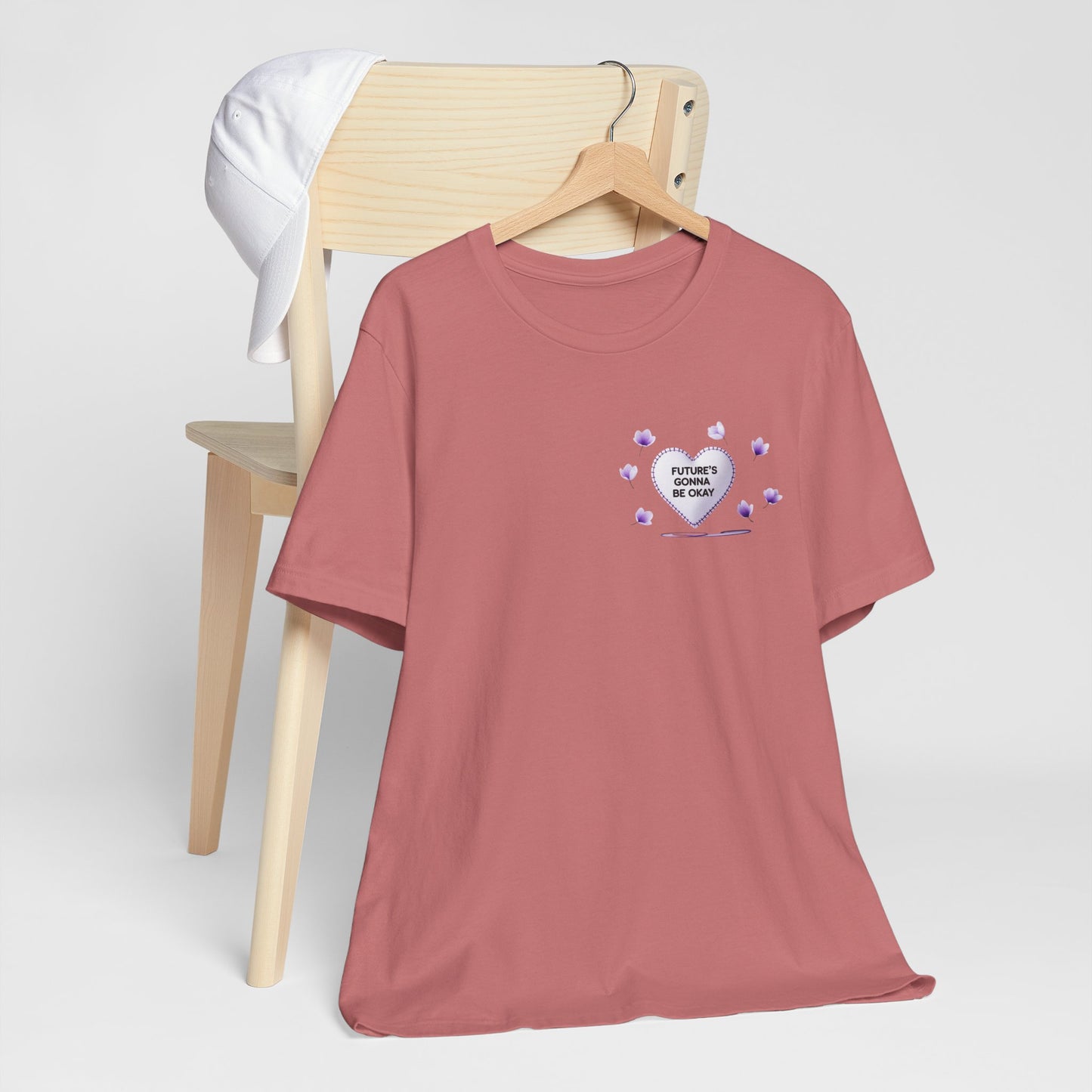 Future's Gonna Be Okay T-Shirt — Purple Heart Positive Graphic Tee