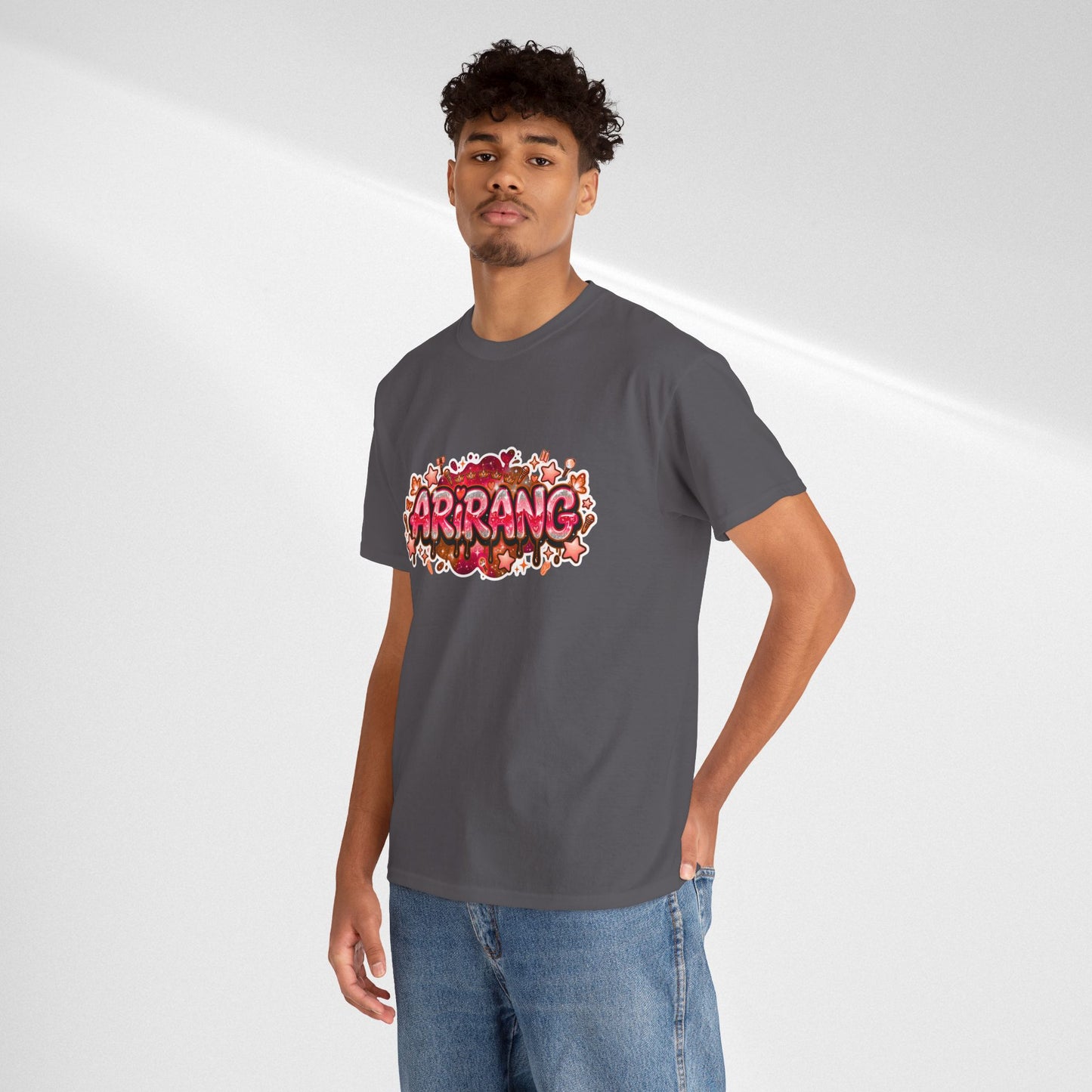 BTS Arirang Floral Graphic Tee - Korean Music Tribute Shirt