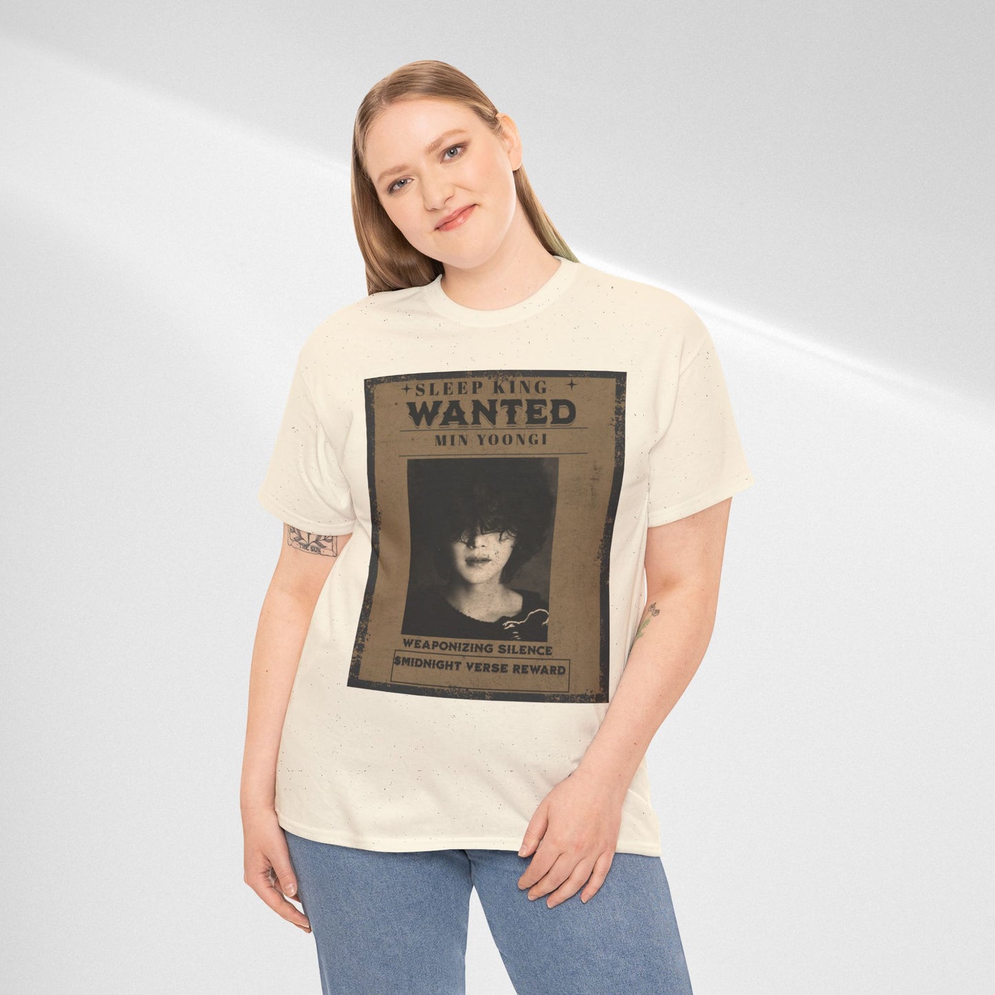 Suga Vintage “Sleeping Wanted” Retro Poster T-Shirt