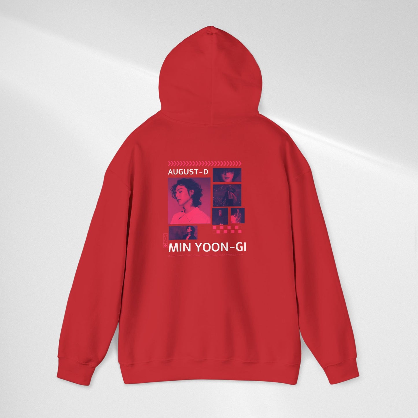 Min Yoon-gi Photo Grid Hoodie — K-Pop Retro Tour Aesthetic