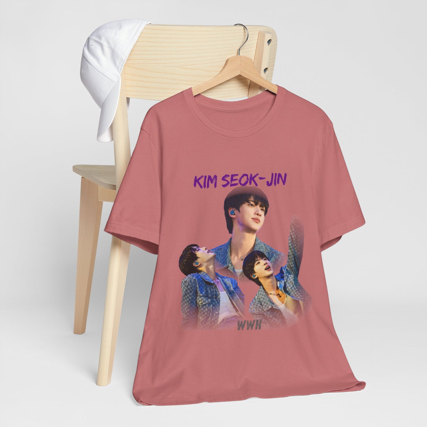 K-Pop Idol Photo Tee — 'Kim Seok-Jin' Graphic T-Shirt
