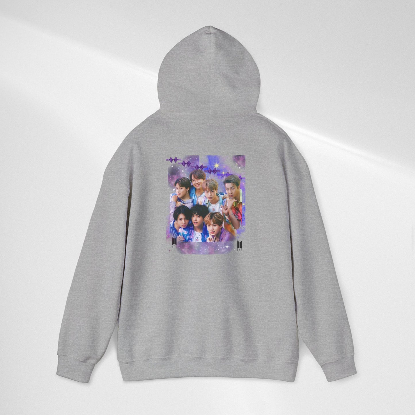 BTS Hoodie — Purple Collage Photo Graphic Hoodie