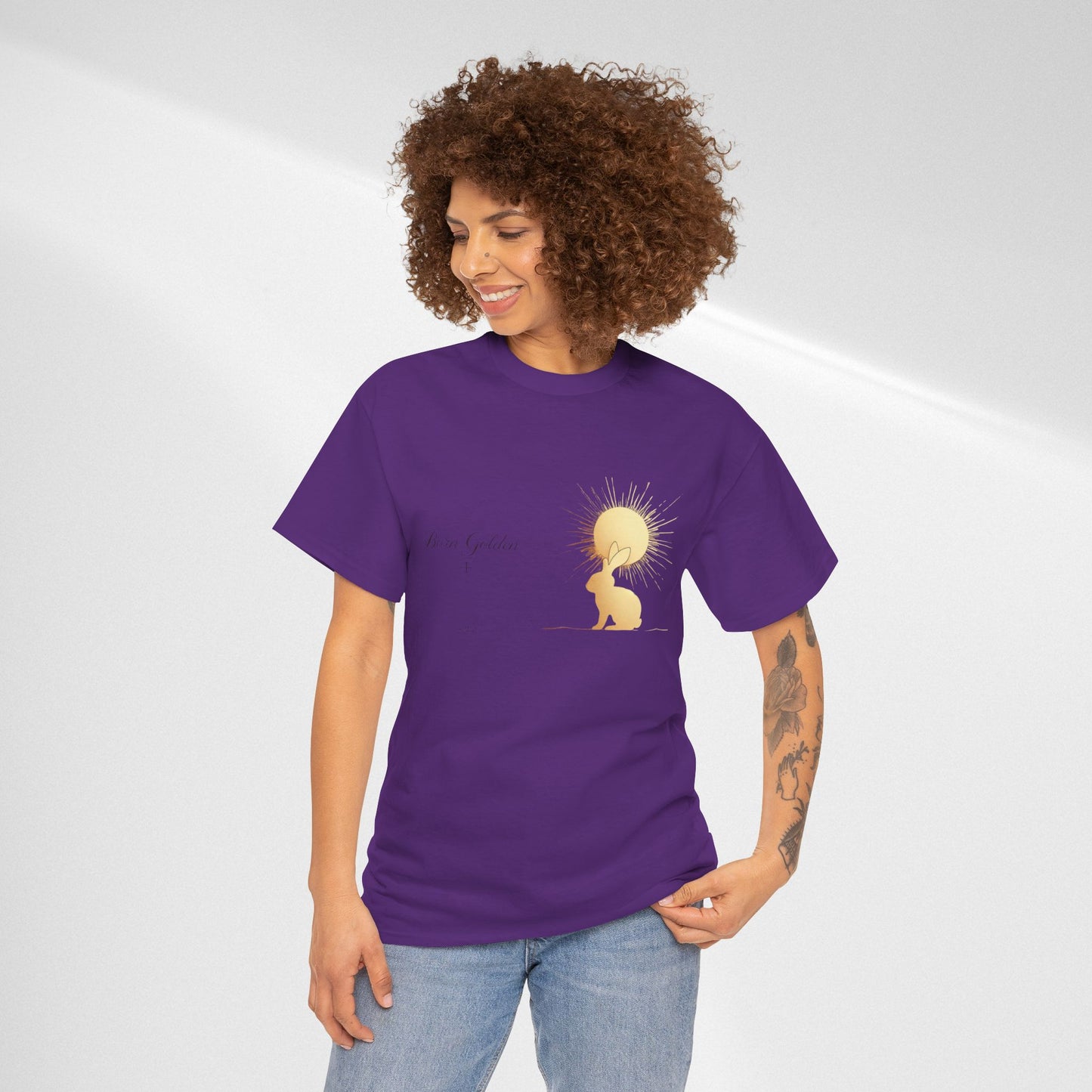 JK Golden Child T-Shirt — 'Born Golden' Cute Kids Illustration Tee