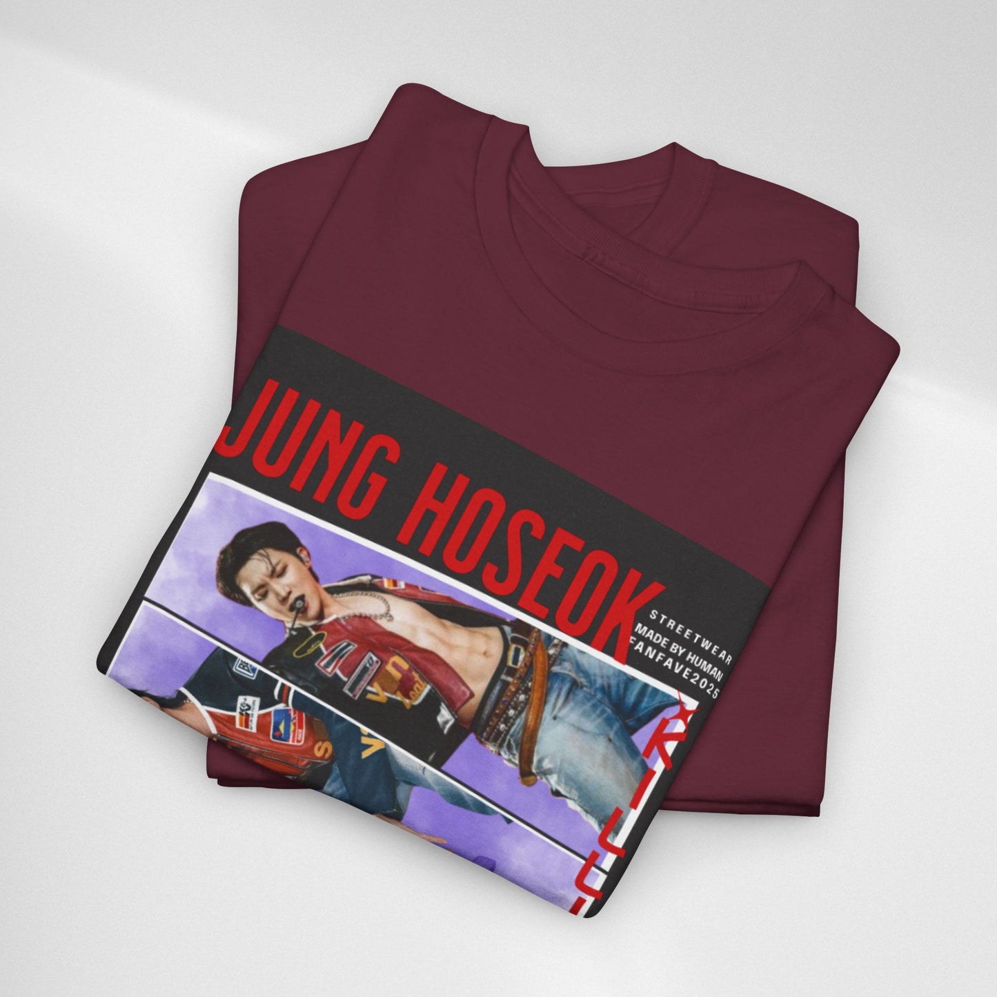 Jung Hoseok Photo Collage Tee — Retro K-Pop Fan Shirt
