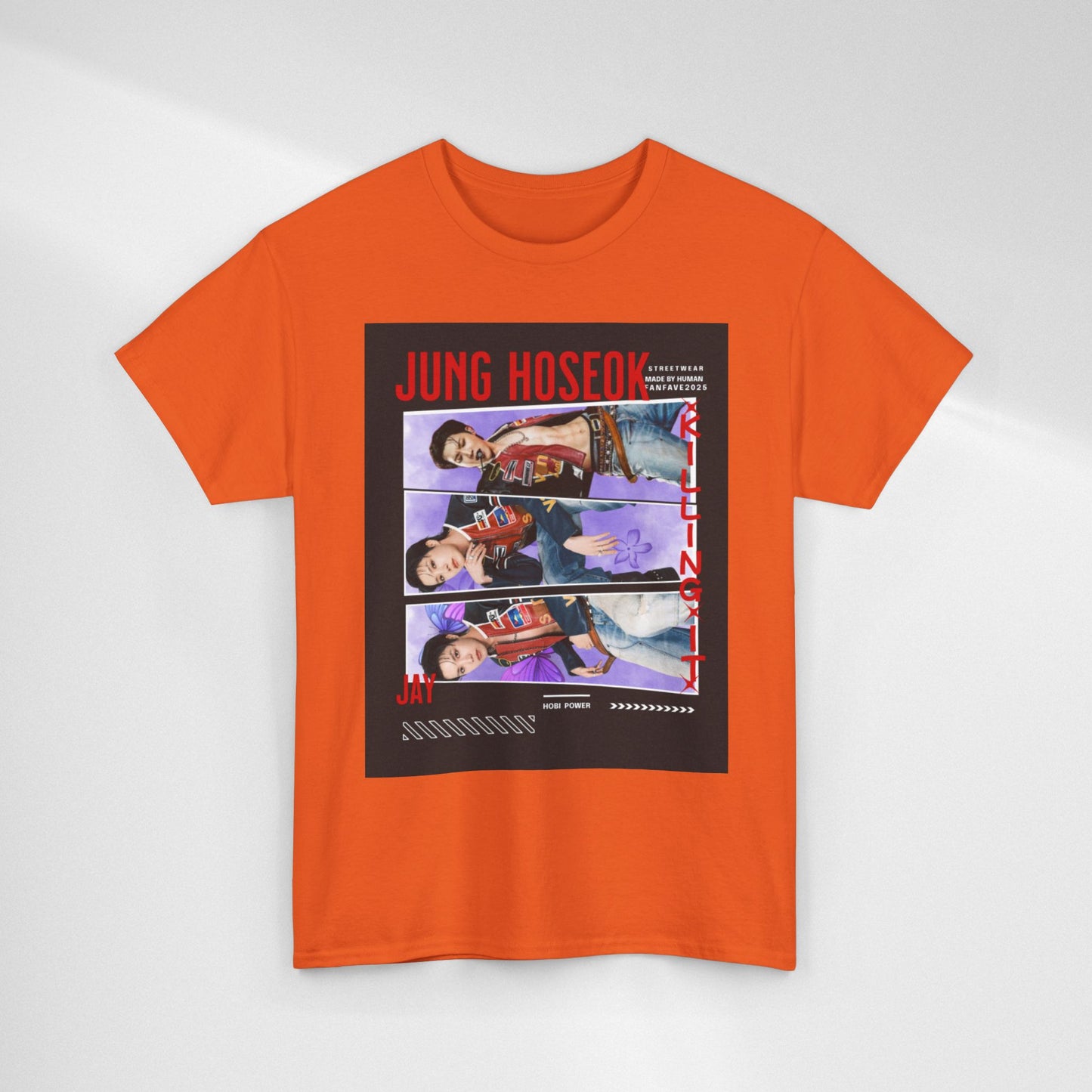 Jung Hoseok Photo Collage Tee — Retro K-Pop Fan Shirt