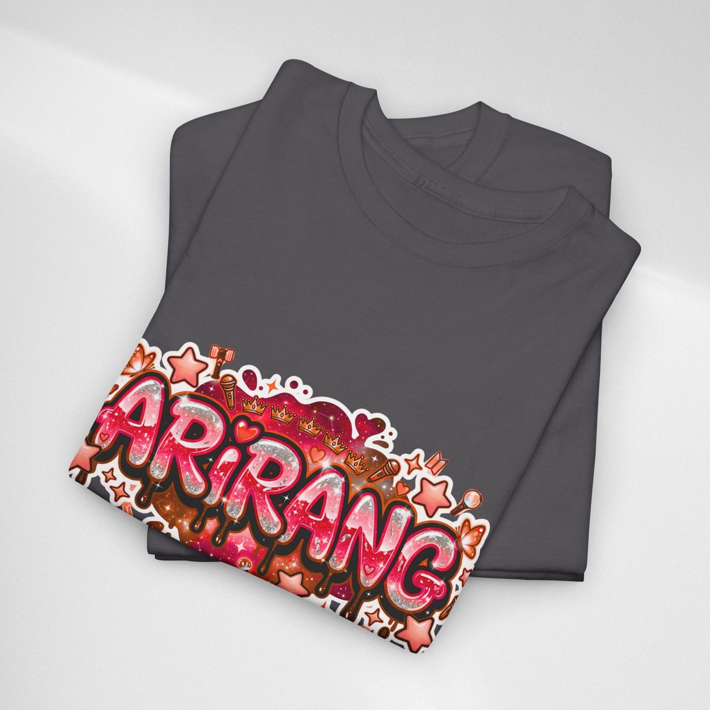 BTS Arirang Floral Graphic Tee - Korean Music Tribute Shirt