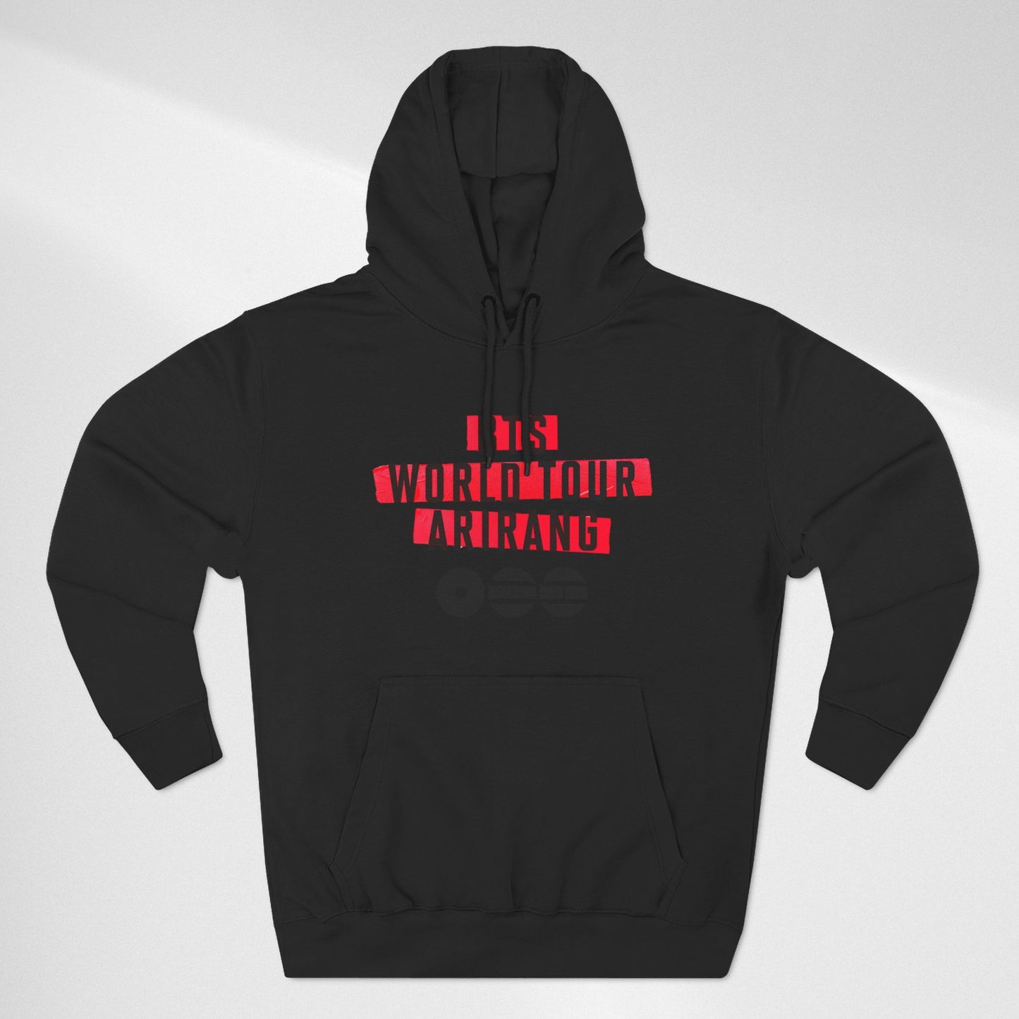 BTS World Tour Hoodie — 'Arirang' Fleece Pullover with Tour Dates