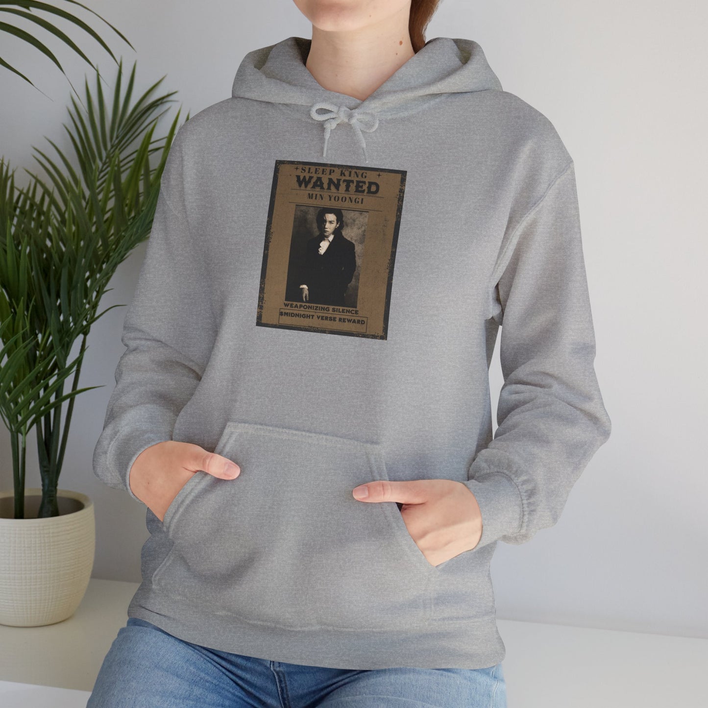 Suga Wanted Poster Hoodie — Vintage 'Wanted' Photo Sweatshirt