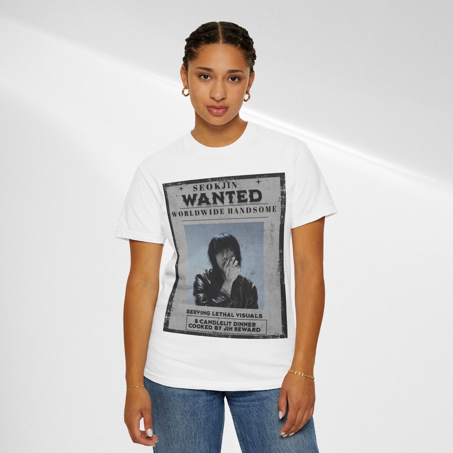 Seokjin "Wanted: Worldwide Handsome" Graphic T-Shirt