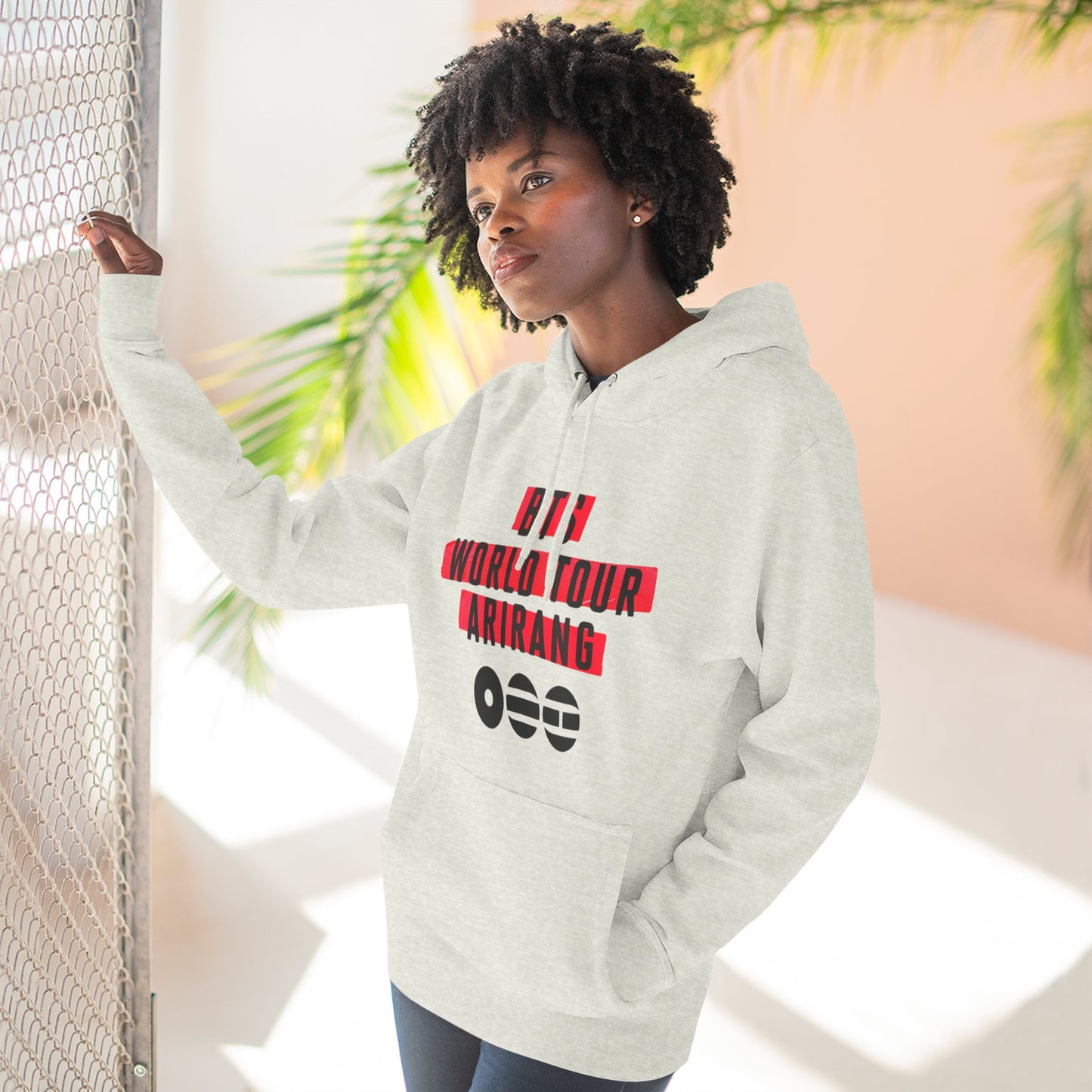 BTS World Tour Hoodie — 'Arirang' Fleece Pullover with Tour Dates