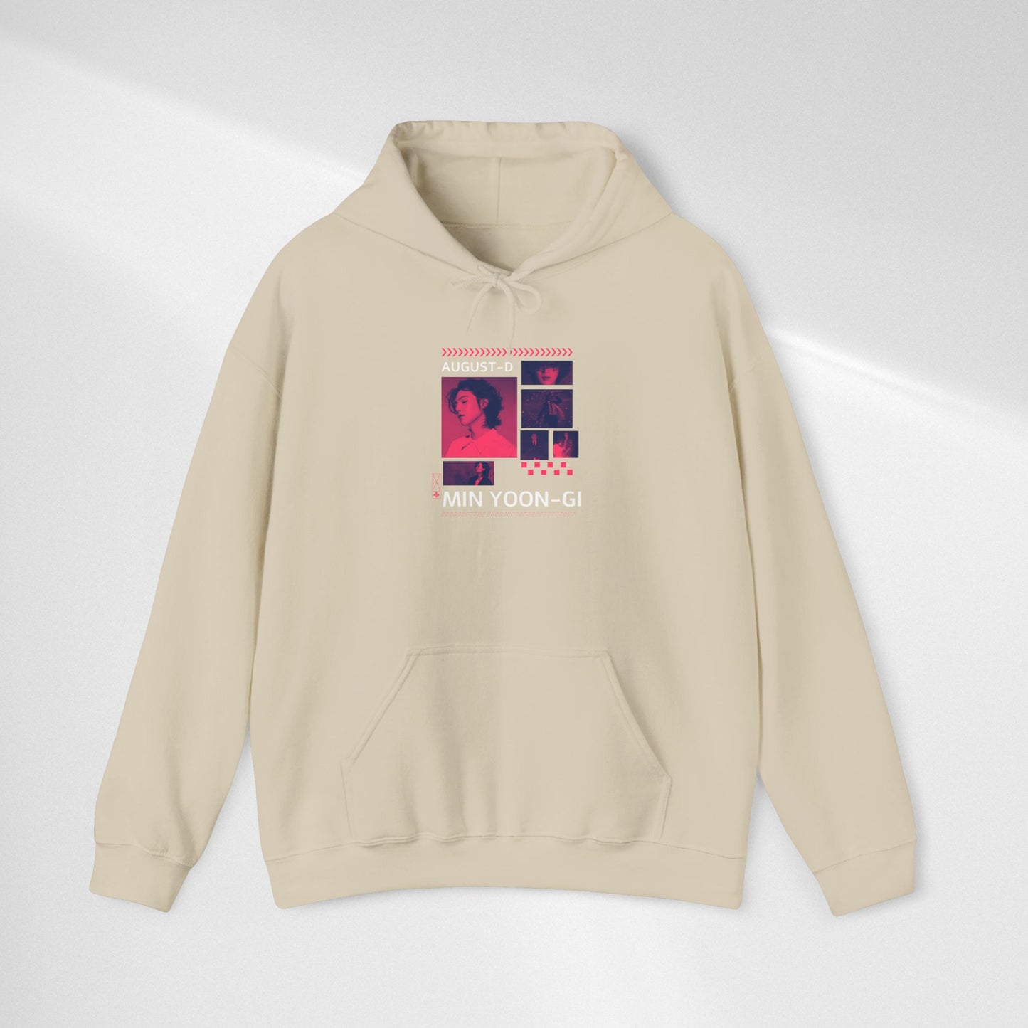 Min Yoon-gi Photo Grid Hoodie — K-Pop Retro Tour Aesthetic