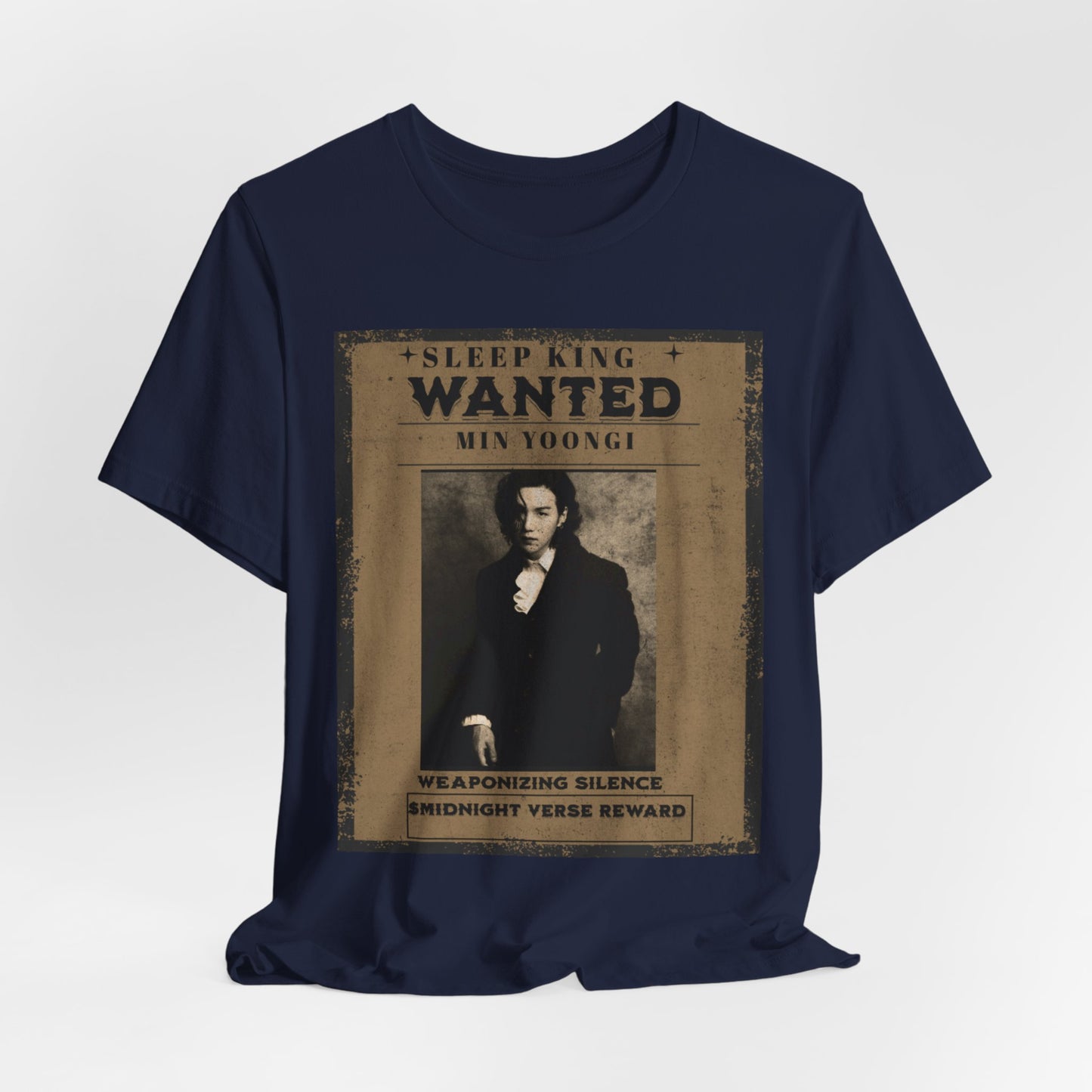 Sleep King Wanted Tee — Vintage 'Min Yoongi' Poster Shirt