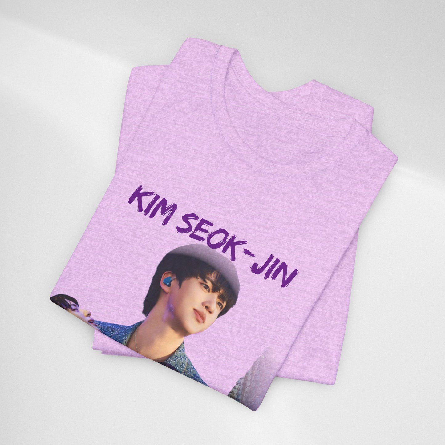 K-Pop Idol Photo Tee — 'Kim Seok-Jin' Graphic T-Shirt