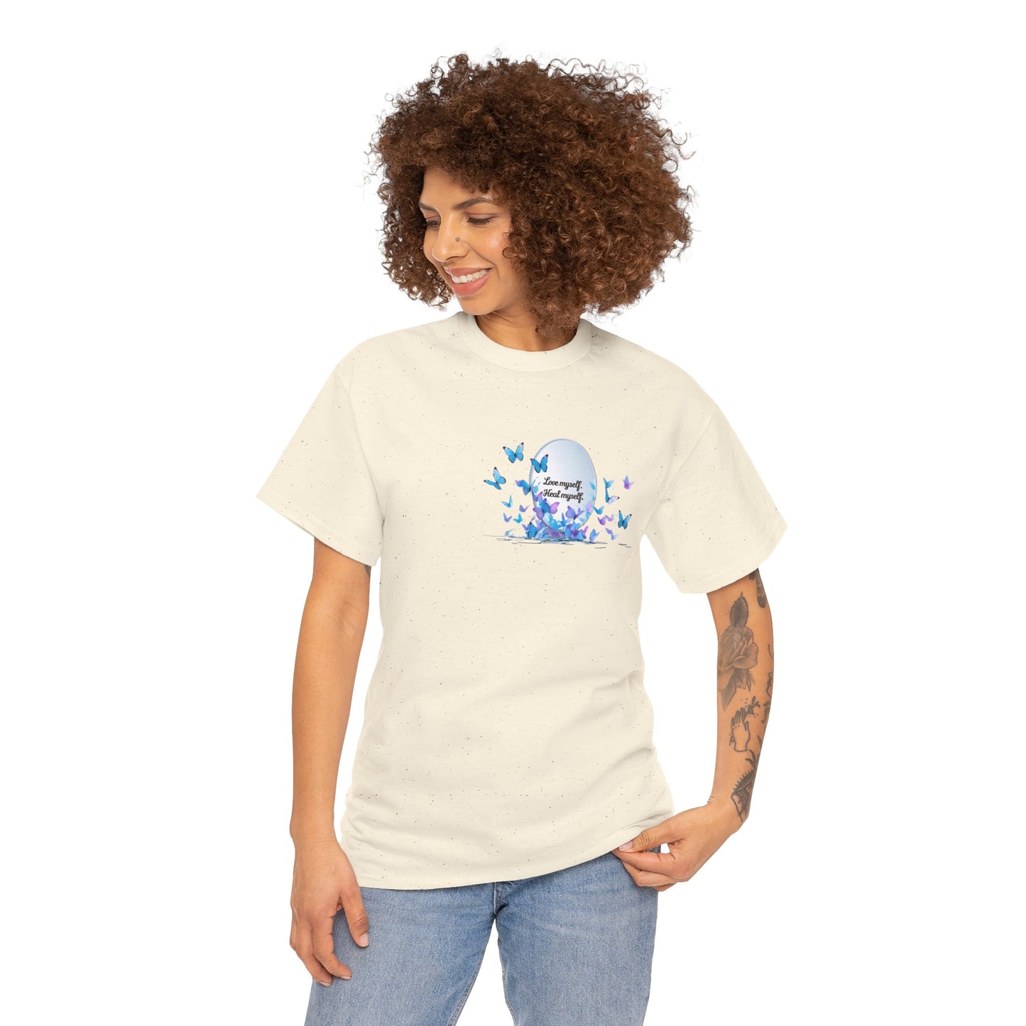 Butterfly Moon T-Shirt — "Strength Through Change" Inspirational Tee