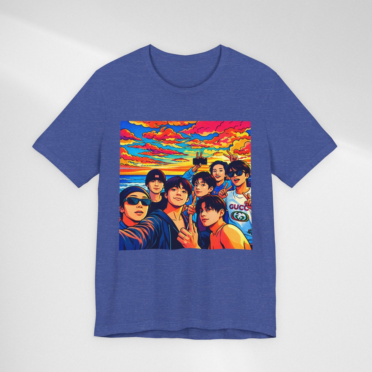 BTS Vibrant Sunset Group Portrait Tee