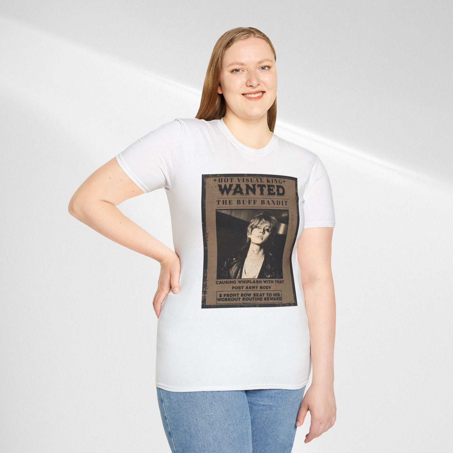 Wanted V Poster Graphic T-Shirt — "The Ruff Bandit" Vintage Western Mugshot Tee
